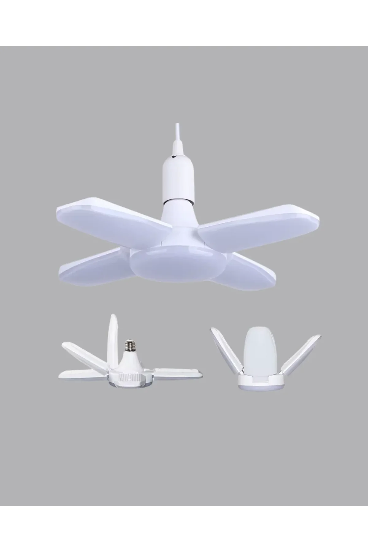 Katlanabilir 4 Kollu Led Ampül 60 Watt 6000 Lumen Beyaz Işık - Just Cheap Store Görsel 3