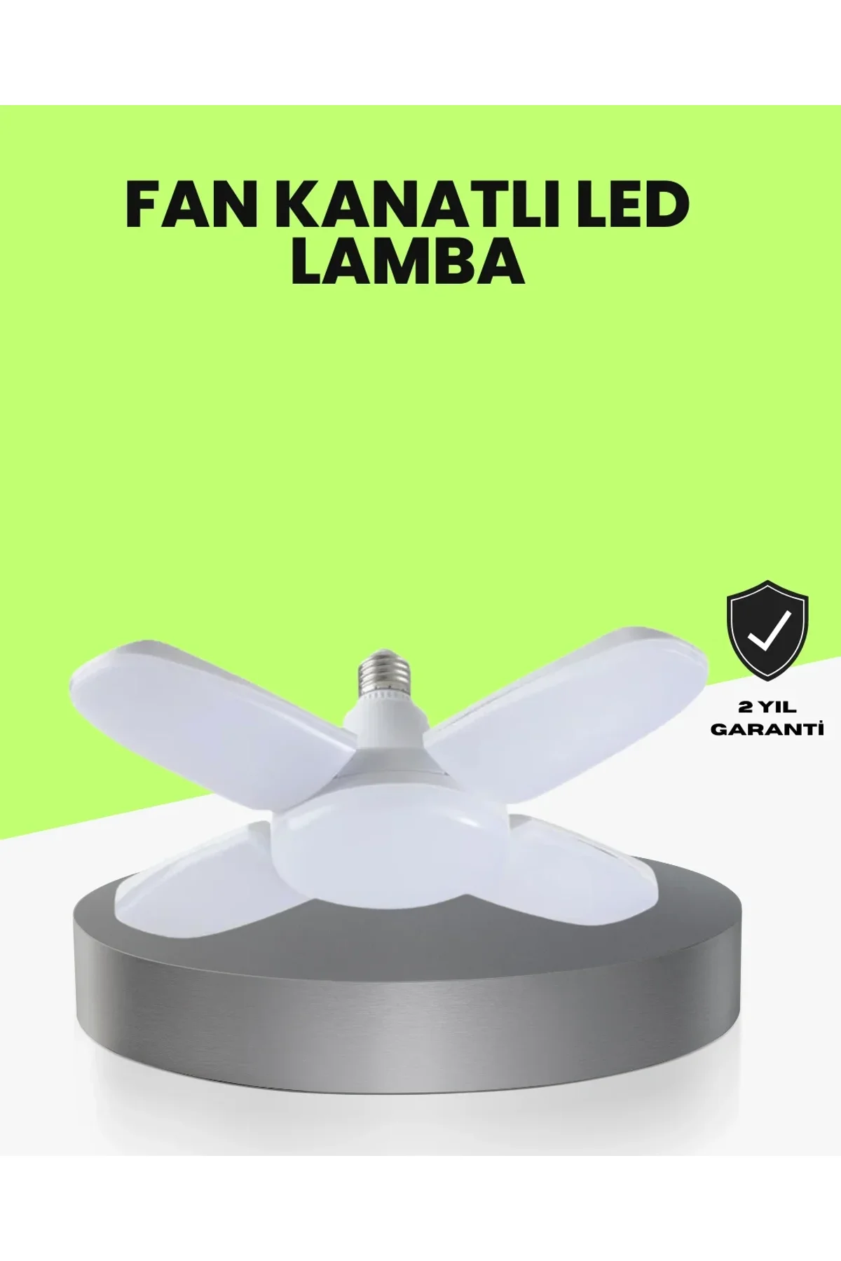 Katlanabilir 4 Kollu Led Ampül 60 Watt 6000 Lumen Beyaz Işık - Just Cheap Store Görsel 2