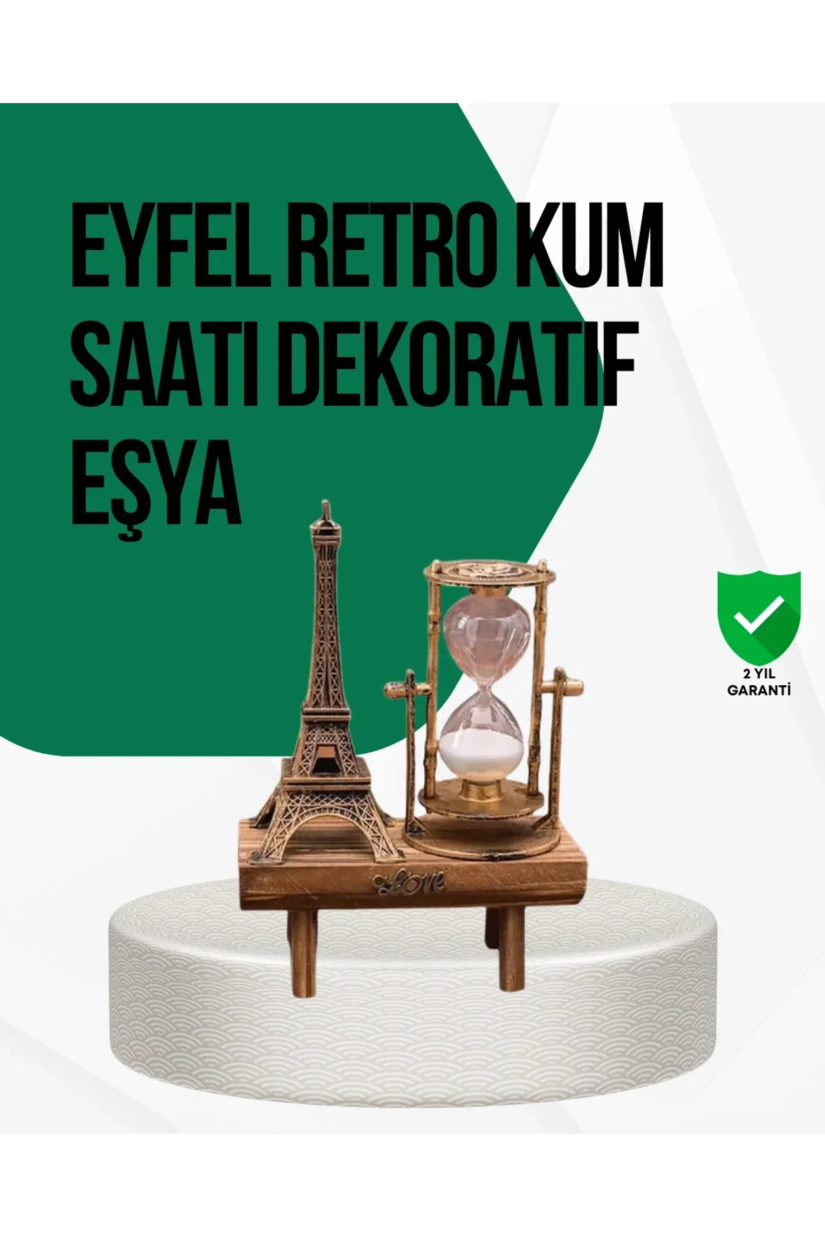 Ahşap Kum Saati – Vintage Tasarımlı Masa Dekoru - Just Cheap Store Görsel 2