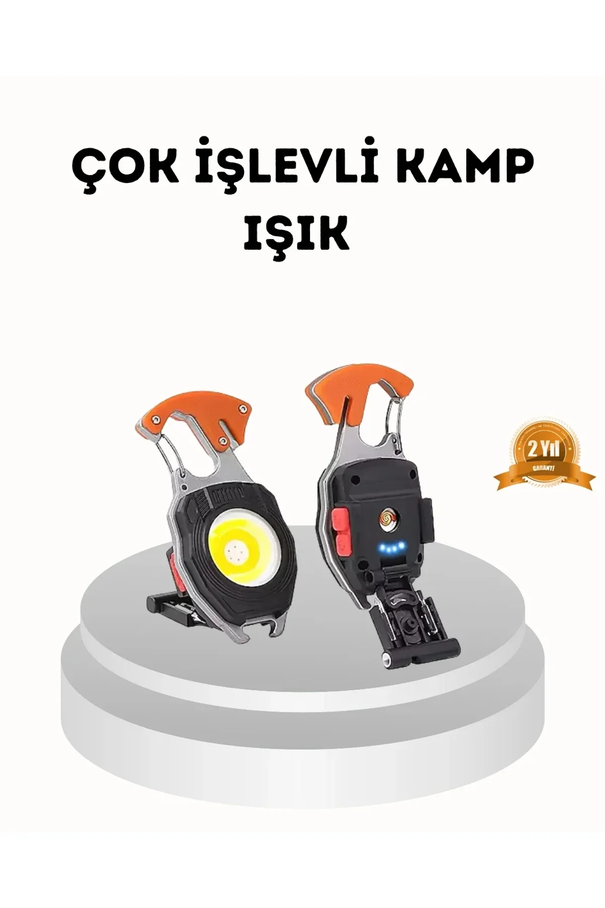 Şarj Edilebilir Çok Amaçlı Mini Fener – Güvenlik Düdüklü, Kompakt Ve Hafif Tasarım - Just Cheap Store Görsel 2