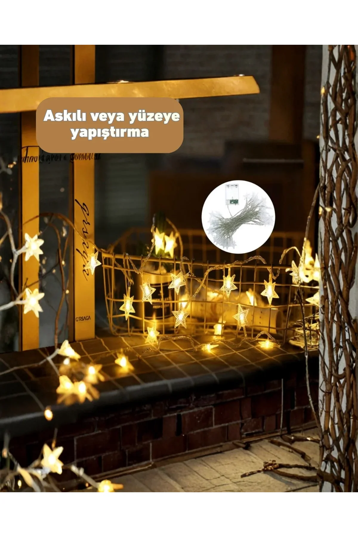 Yıldız Figürlü Led Şerit Işık 5m İç Mekan Dekor Aydınlatma - Just Cheap Store Görsel 5