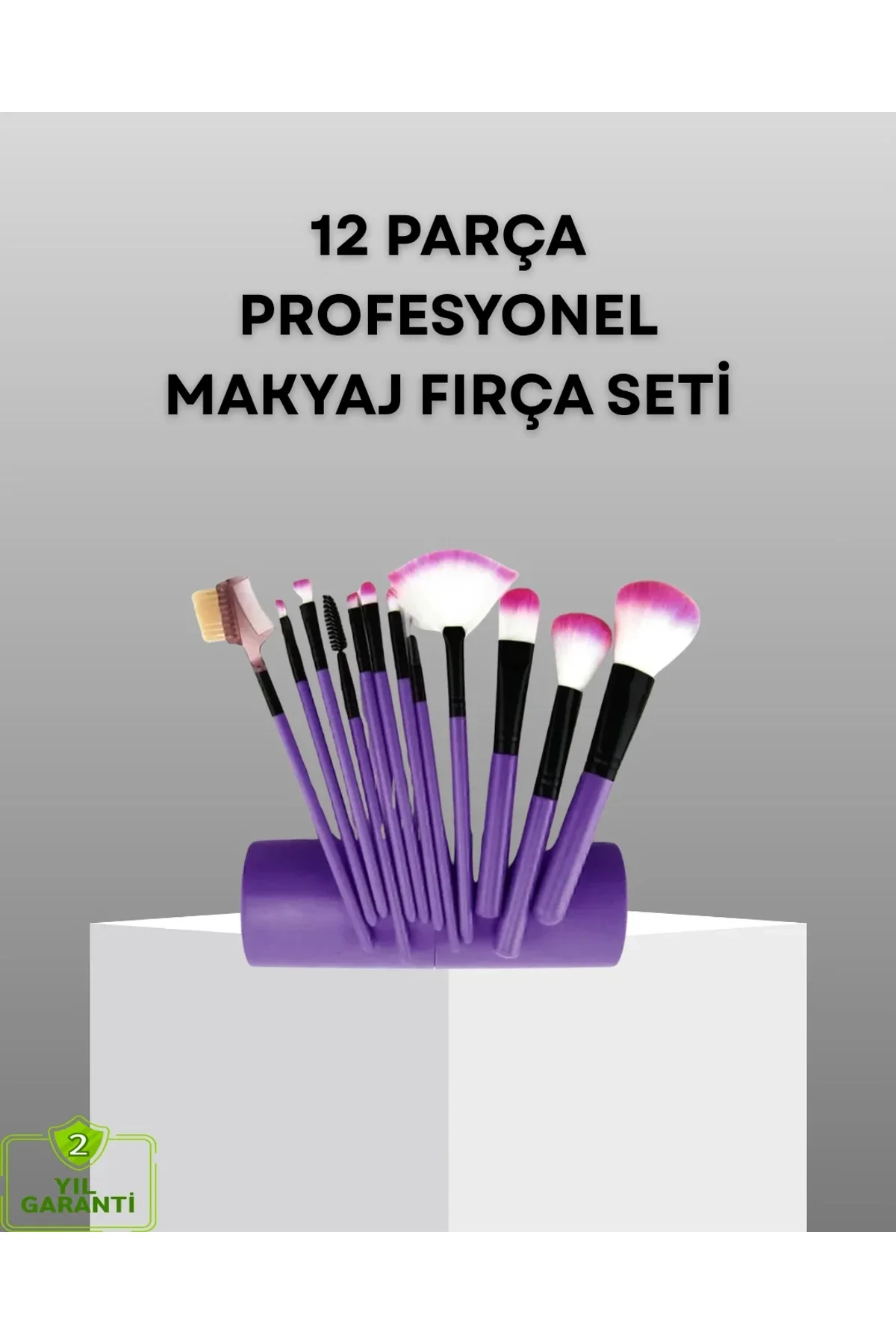 Ultra Yumuşak 12’li Makyaj Fırça Seti – Dökülme Yapmaz, Dalin Şampuan İle Temizlenebilir - Just Cheap Store Görsel 2