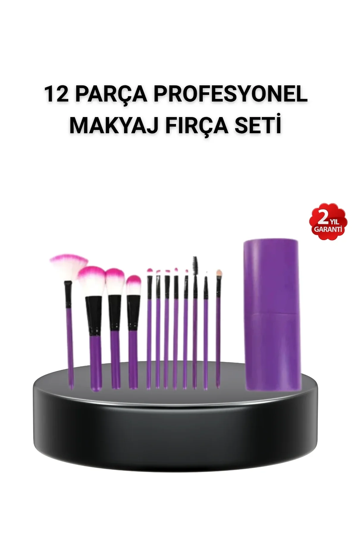 12’li Profesyonel Makyaj Fırça Seti – Dökülmeyen Yumuşak Kıllı, Ergonomik Tasarım - Just Cheap Store Görsel 2