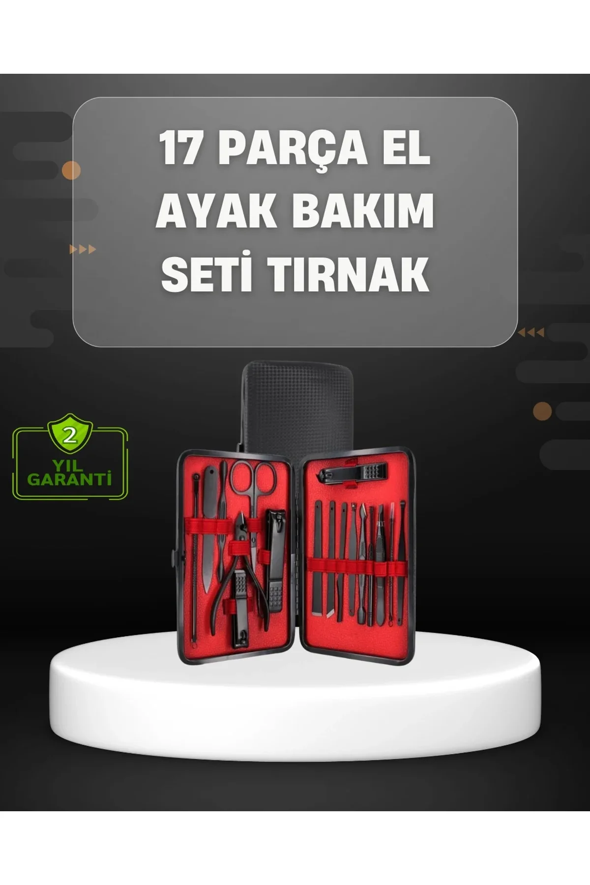 17 Parçalık Profesyonel Manikür Seti – Paslanmaz Çelik - Just Cheap Store Görsel 2