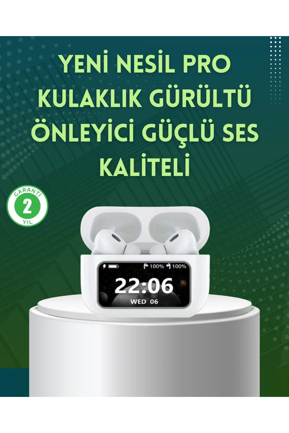 Yüksek Bass Ve Güçlü Ses Özellikli Akıllı Bluetooth Kulaklık Dokunmatik Kontrol - Just Cheap Store Görsel 2