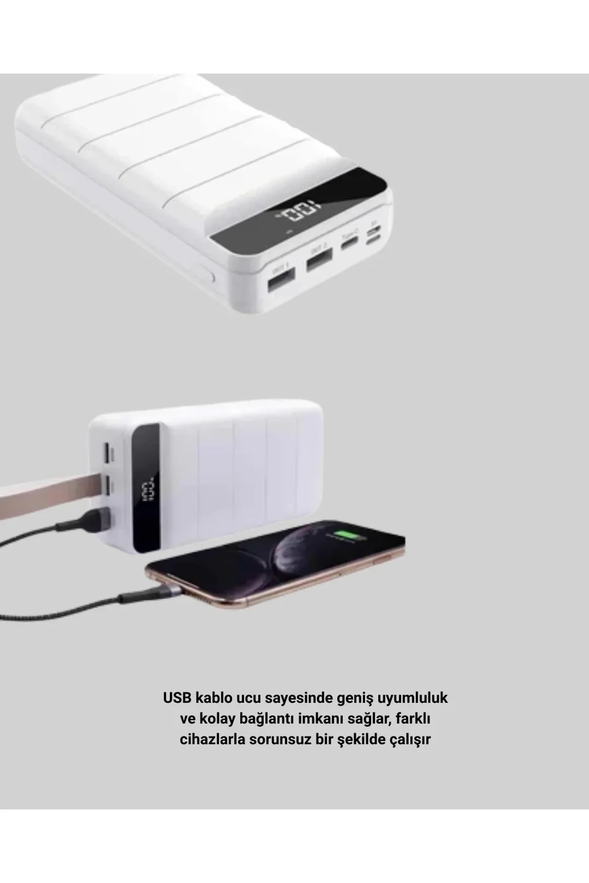 50000mah Led Göstergeli Taşınabilir Şarj Cihazı - Just Cheap Store Görsel 5