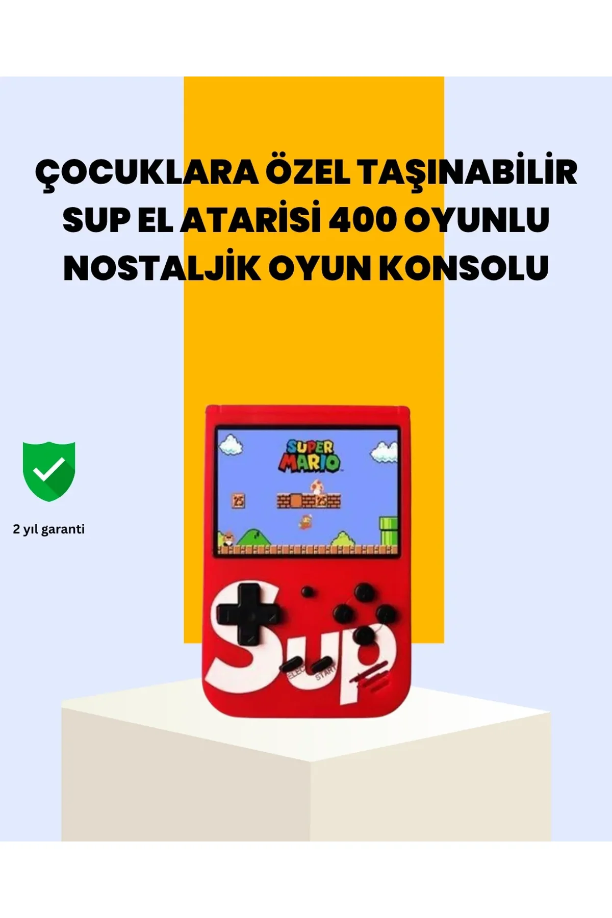 400 Oyunlu Taşınabilir Retro El Konsolu - Just Cheap Store Görsel 2
