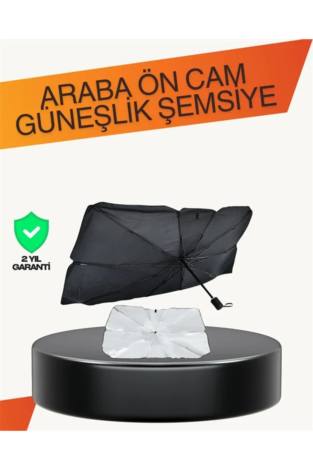 Kalın Kumaşlı Ön Cam Güneşliği – Solmaz, Deforme Olmaz, Uzun Ömürlü - Just Cheap Store Görsel 2
