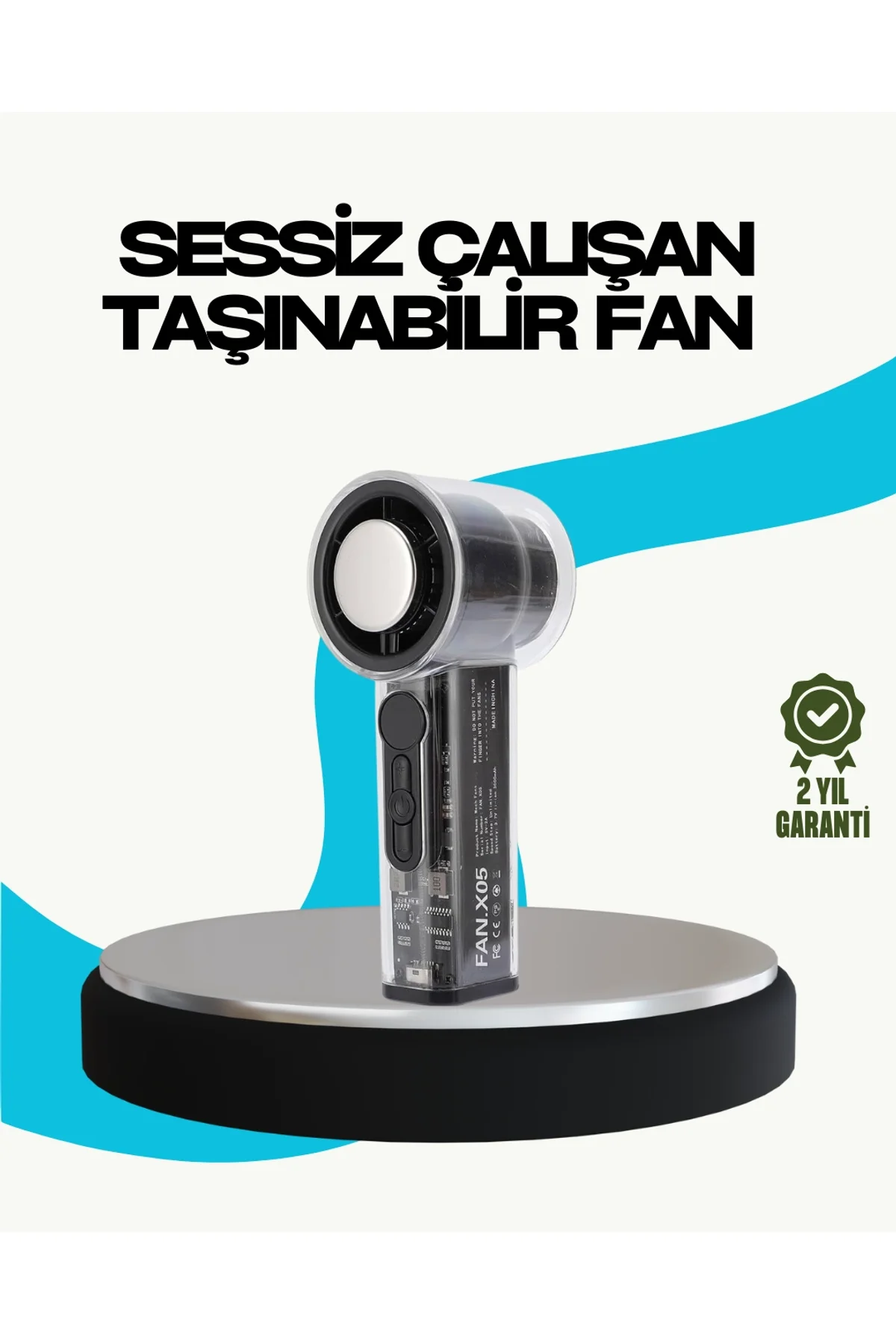 Sessiz Çalışan Taşınabilir Fan | Usb Şarjlı Ve Kompakt Tasarım