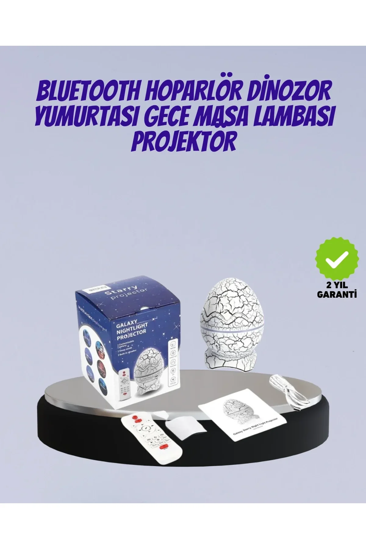 Bluetooth Bağlantılı Dinozor Yıldız Projektör Gece Lambası Ve Uyku Yardımcısı - Just Cheap Store Görsel 2
