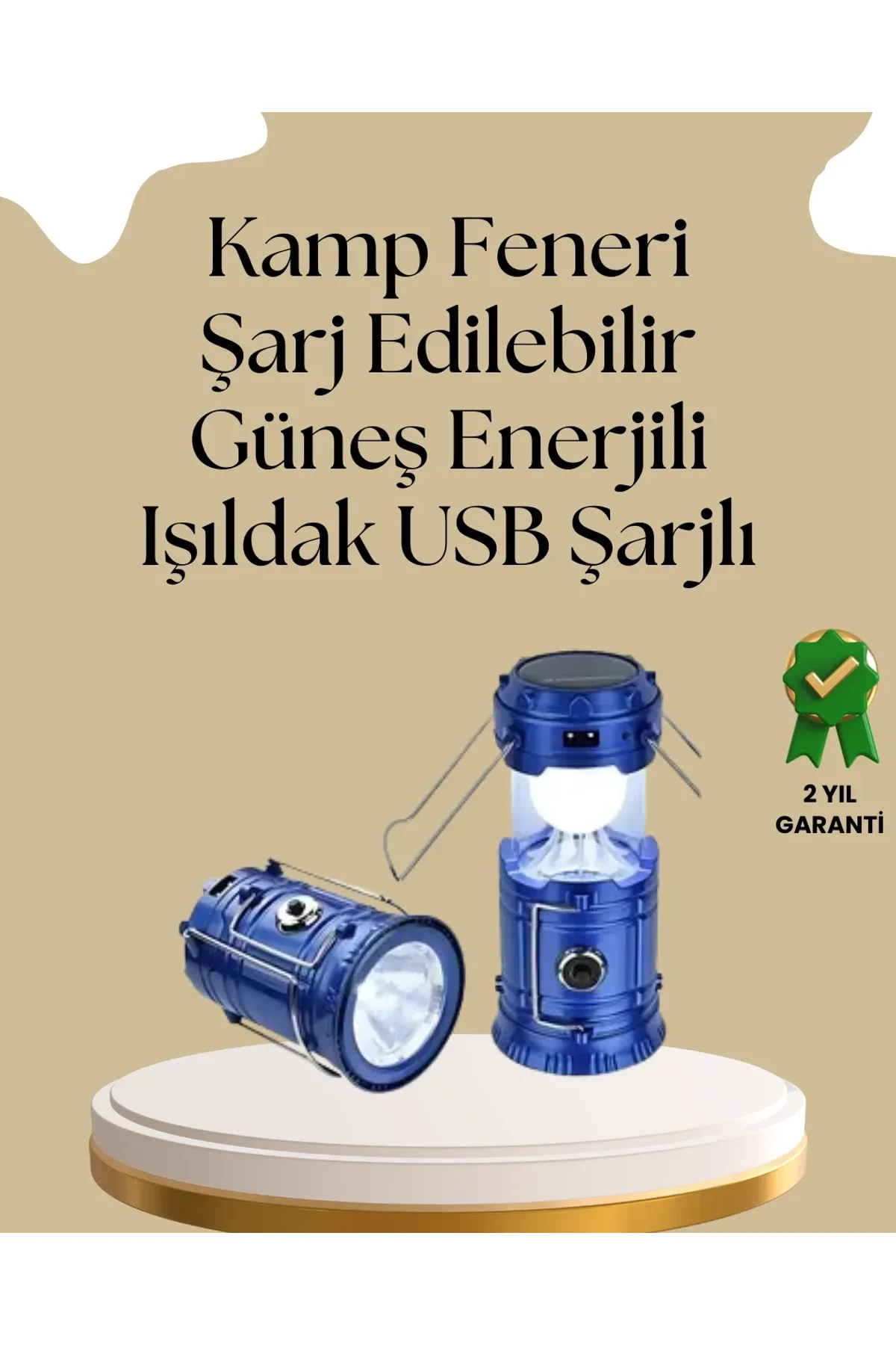 Güneş Enerjili Katlanabilir Kamp Feneri – Usb Şarjlı, Hafif Ve Çok Fonksiyonlu - Just Cheap Store Görsel 2