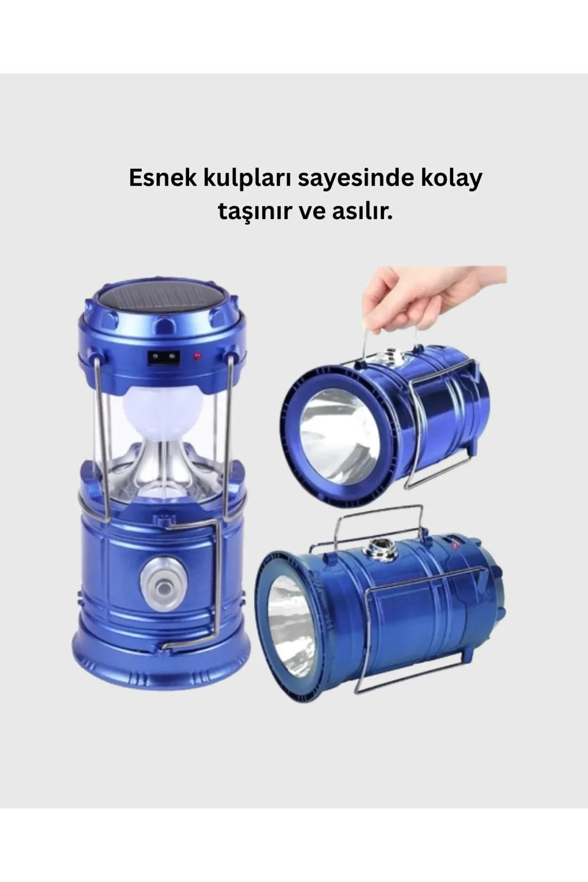 Usb Şarjlı Çok Fonksiyonlu Kamp Feneri – Taşınabilir Ve Dayanıklı - Just Cheap Store Görsel 3