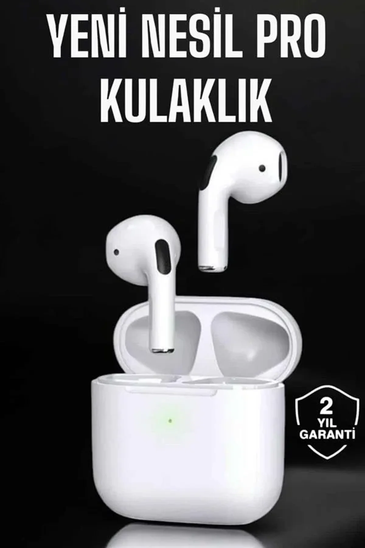 Beyaz Yeni Nesil Pro Bluetooth Kulaklık Yüksek Ses Kaliteli Anc Özelliği - Just Cheap Store Görsel 3