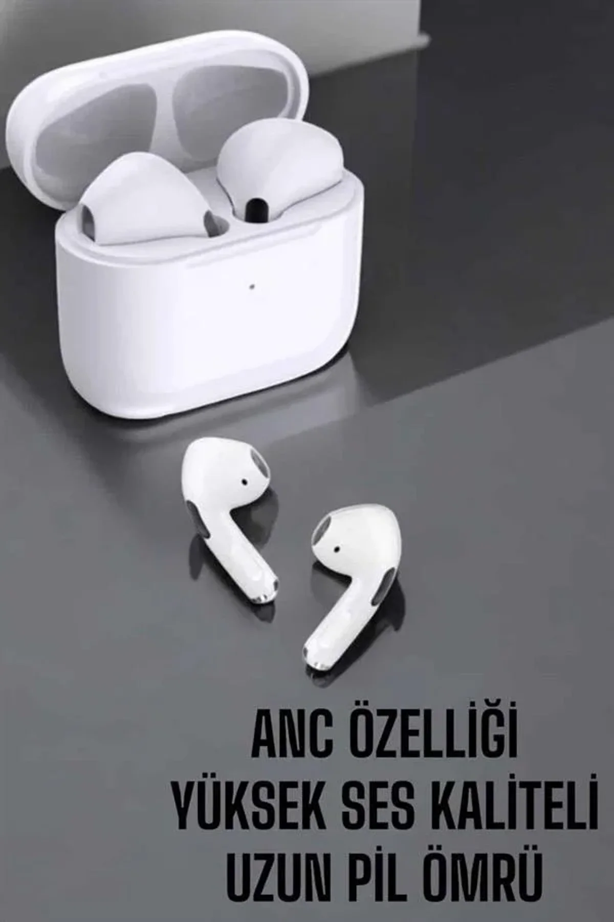 Beyaz Yeni Nesil Pro Bluetooth Kulaklık Yüksek Ses Kaliteli Anc Özelliği - Just Cheap Store Görsel 2