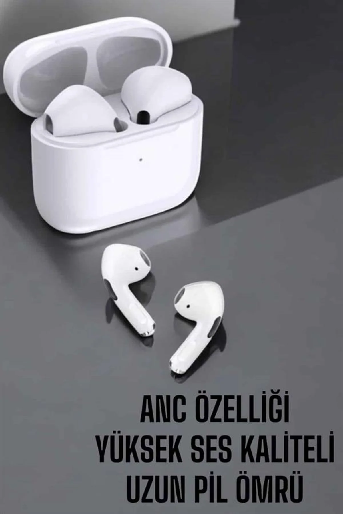 Beyaz Yeni Nesil Pro Bluetooth Kulaklık Yüksek Ses Kaliteli Anc Özelliği