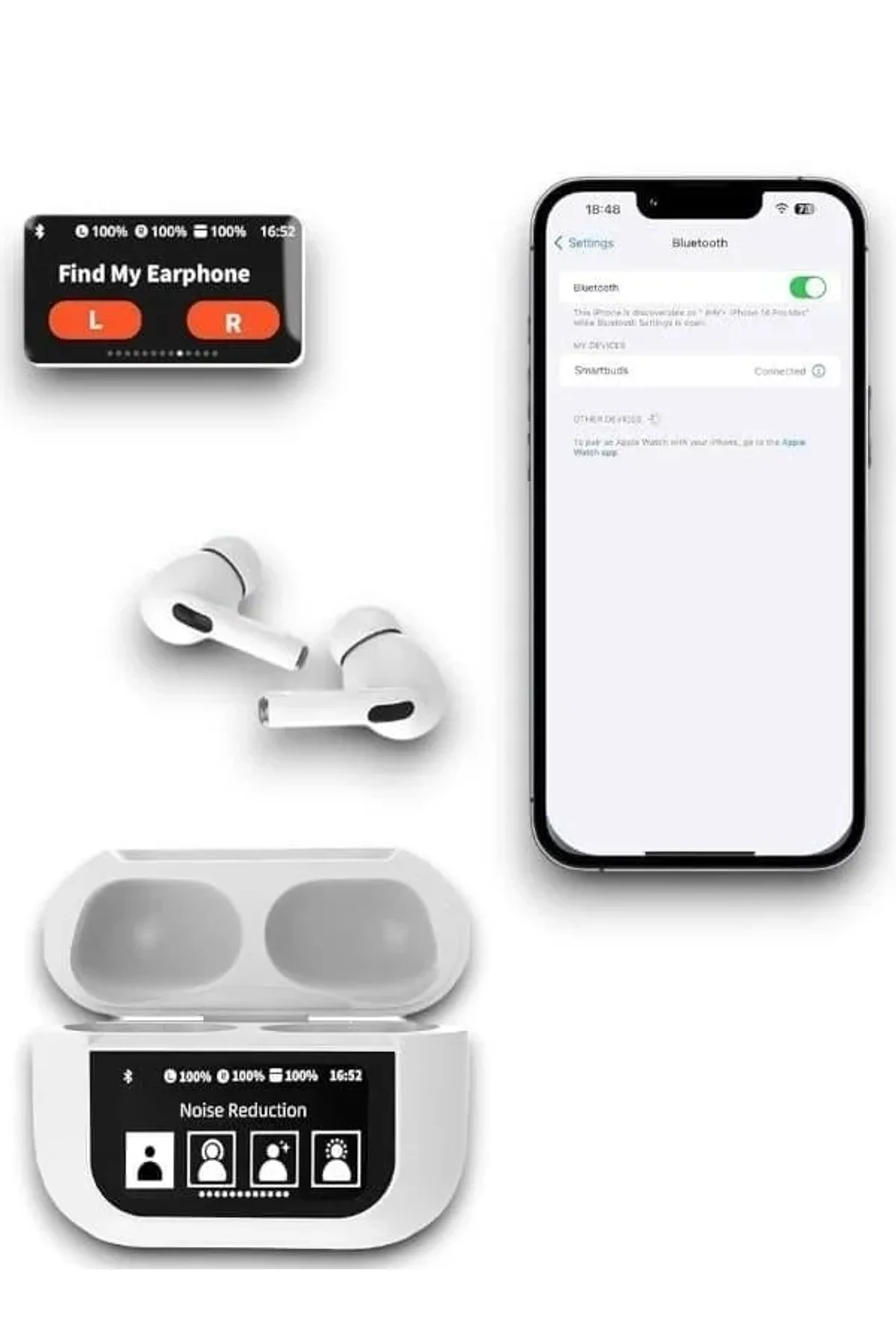 Ekranlı Airpods Pro - Just Cheap Store Görsel 5