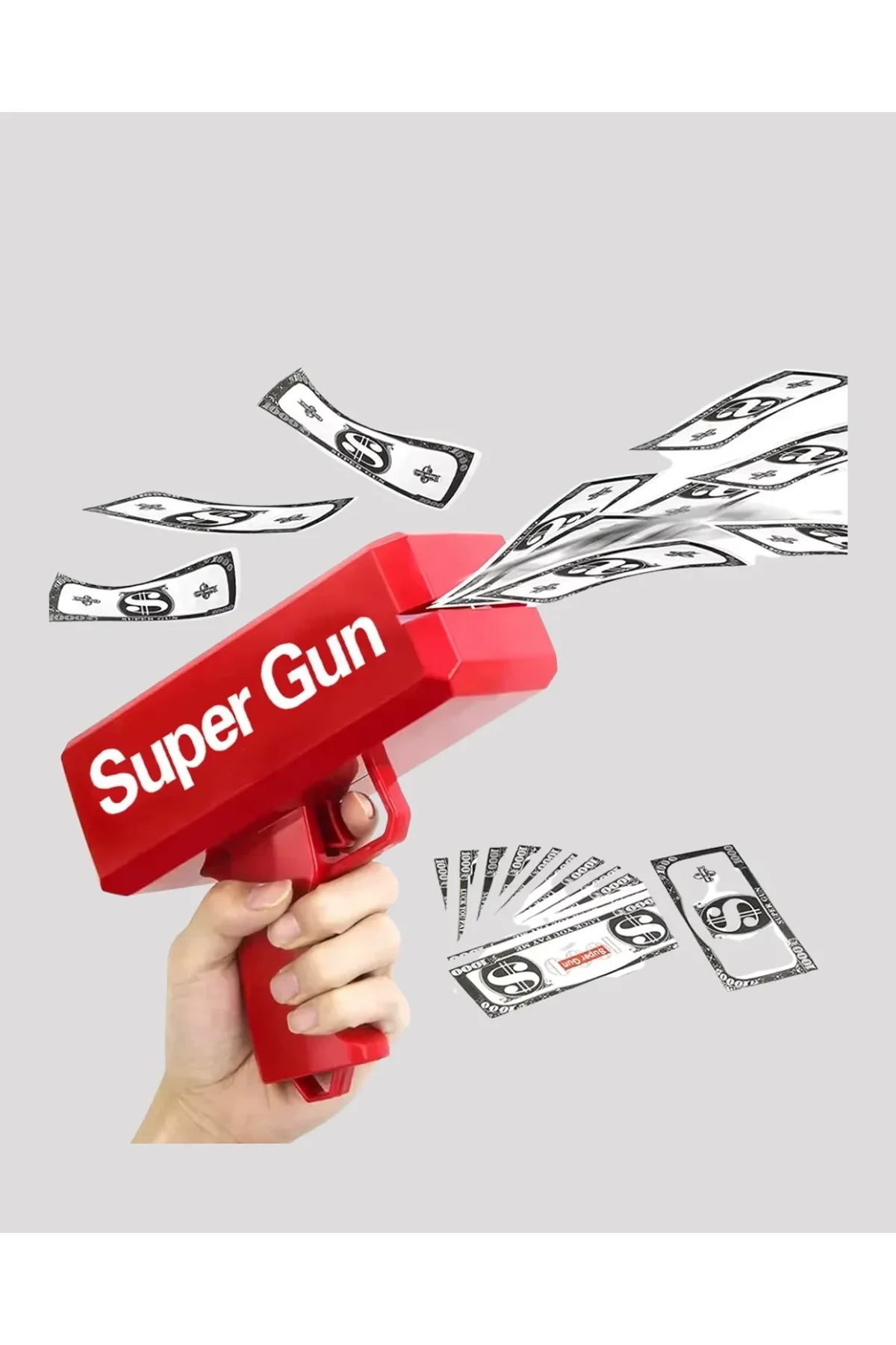 Dolar Boyutunda Kâğıt Atışı Yapan Pil İle Çalışan Oyuncak Tabanca - Just Cheap Store Görsel 3