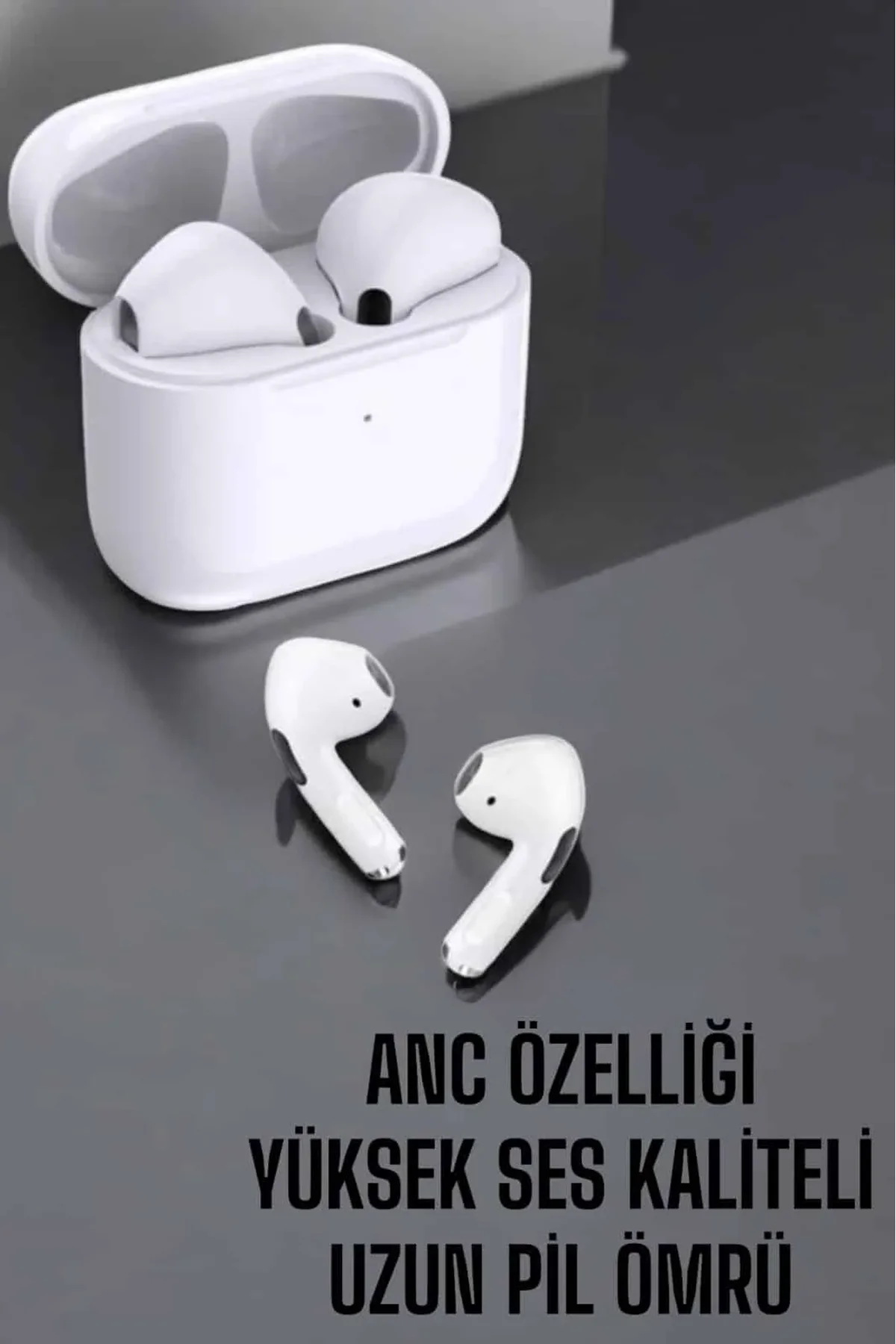 Beyaz Yeni Nesil Pro Bluetooth Kulaklık Yüksek Ses Kaliteli Anc Özelliği - Just Cheap Store Görsel 3