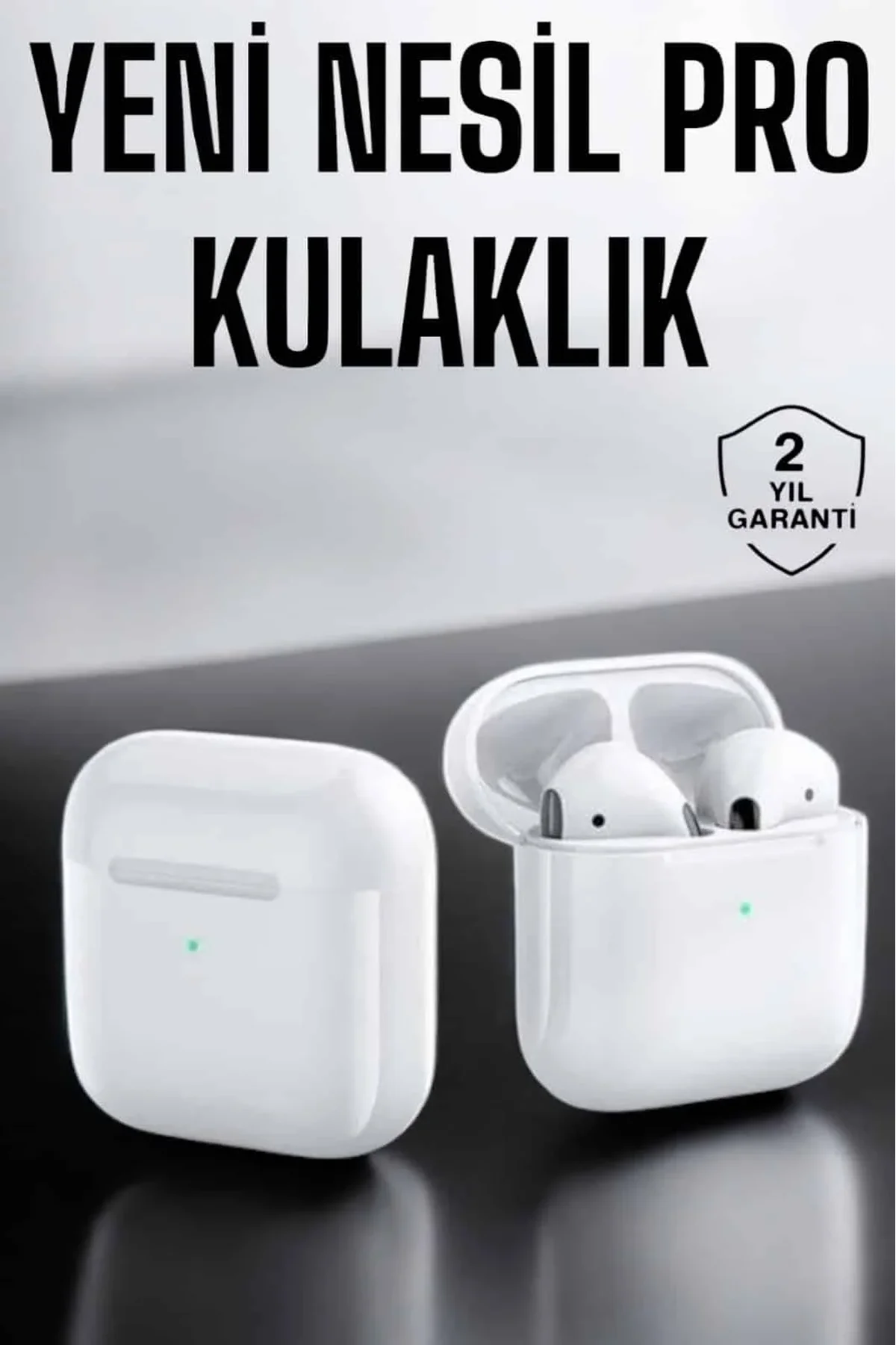 Yeni Nesil Pro Bluetooth Kulaklık Uzun Pil Ömrü Beyaz - Just Cheap Store Görsel 2