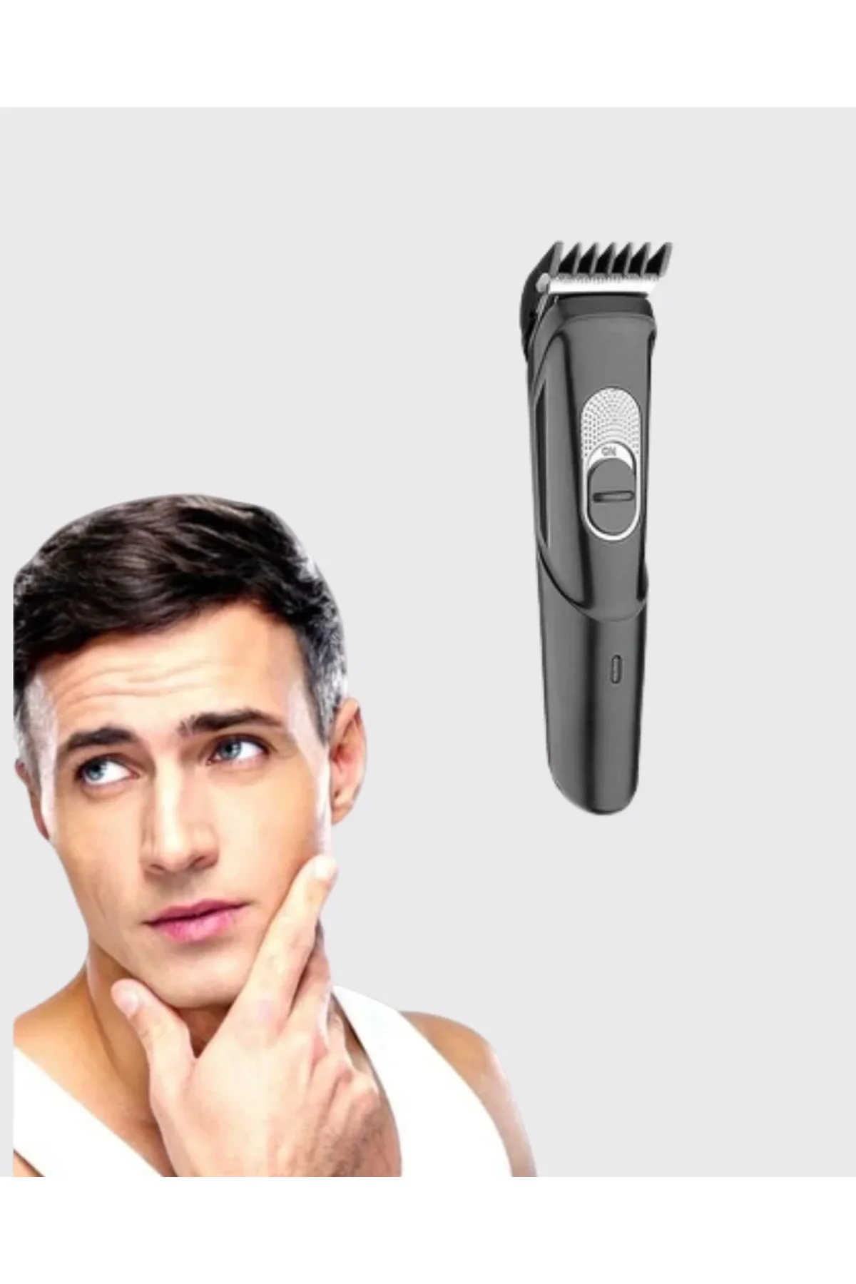 Taşınabilir Şarjlı Saç Sakal Tıraş Makinesi – 3 Taraklı, Sessiz Ve Ergonomik - Just Cheap Store Görsel 3