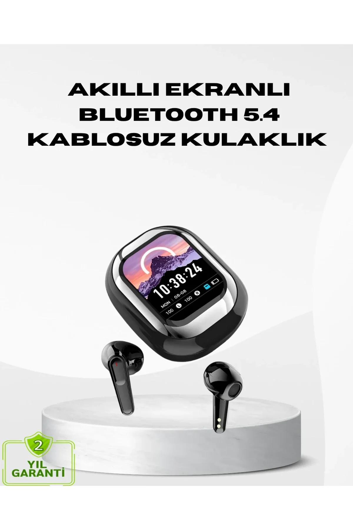 Akıllı Ekranlı Kablosuz Kulaklık – Gürültü Engelleme Ve Hd Ses Deneyimi - Just Cheap Store Görsel 2