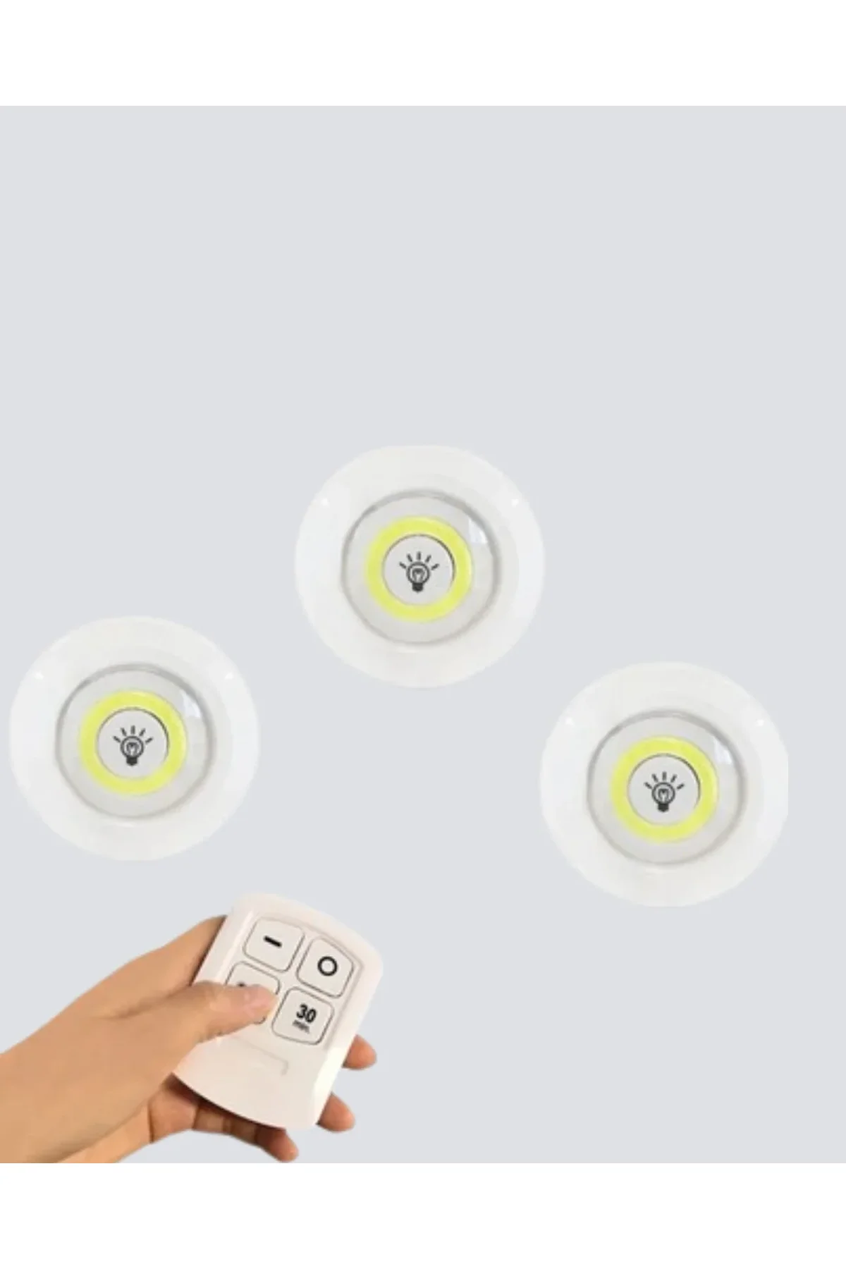 Kablosuz Gün Işığı 3’lü Led Spot Lamba Kumandalı - Just Cheap Store Görsel 4