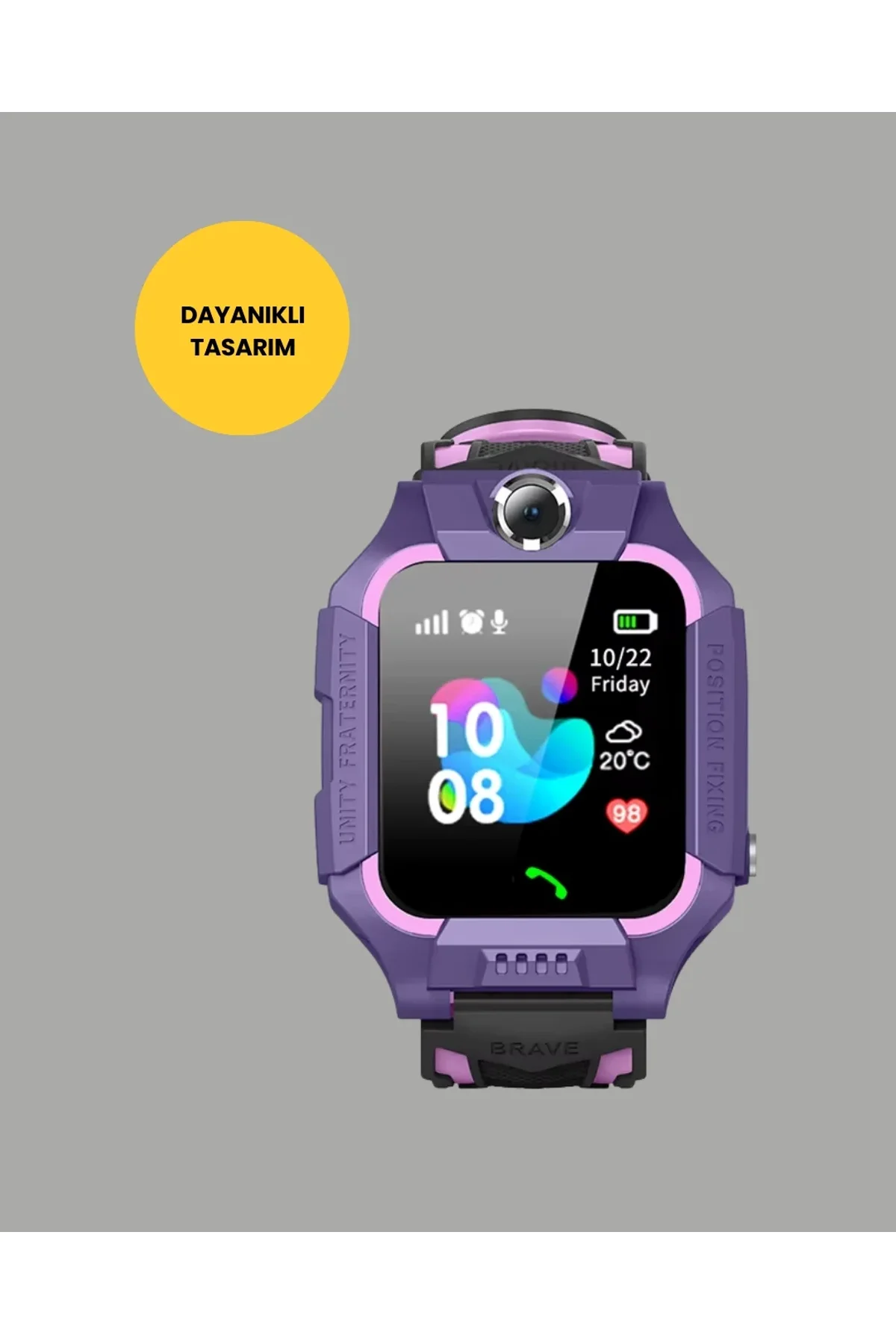S10 Akıllı Çocuk Saati Mor Model Çift Yönlü Konuşma Ve Sos Fonksiyonu - Just Cheap Store Görsel 4