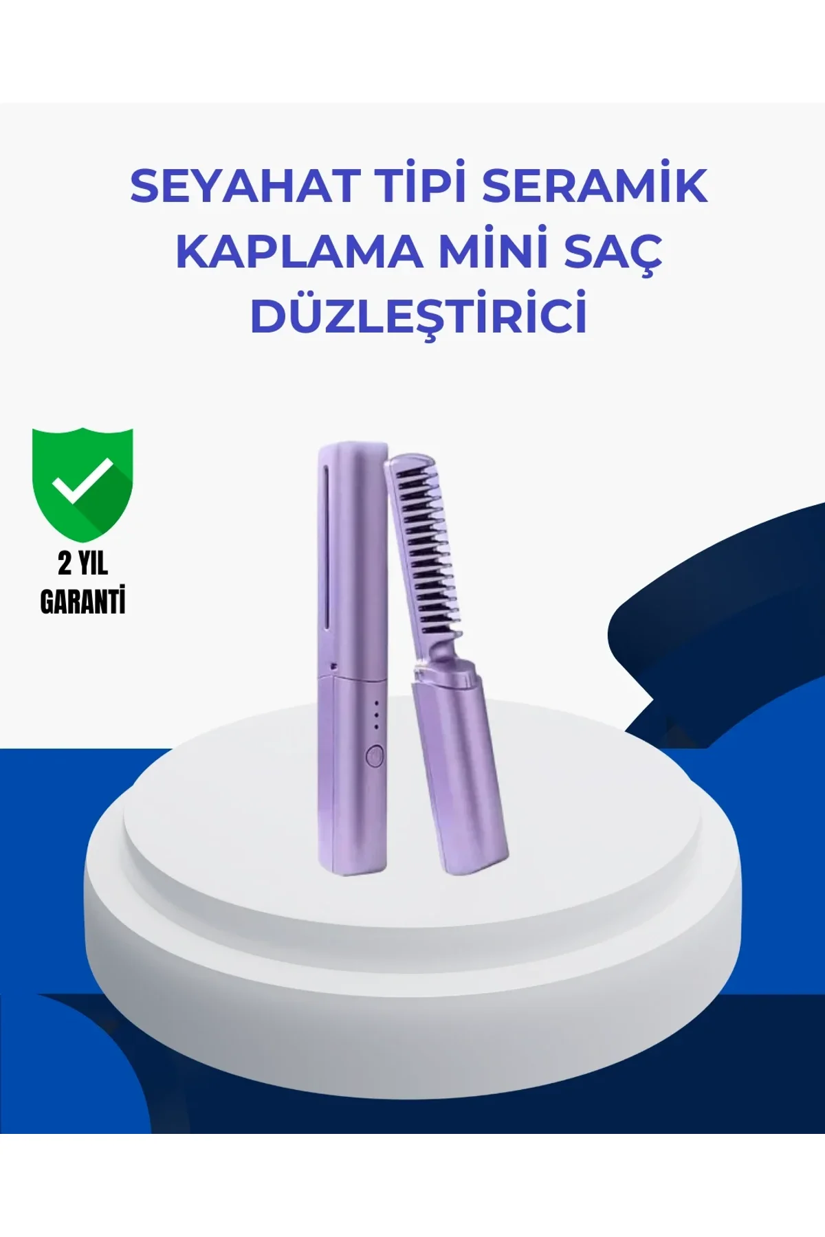 Taşınabilir Saç Düzleştirici Tarak – Ayarlanabilir Isı Kontrollü - Just Cheap Store Görsel 2