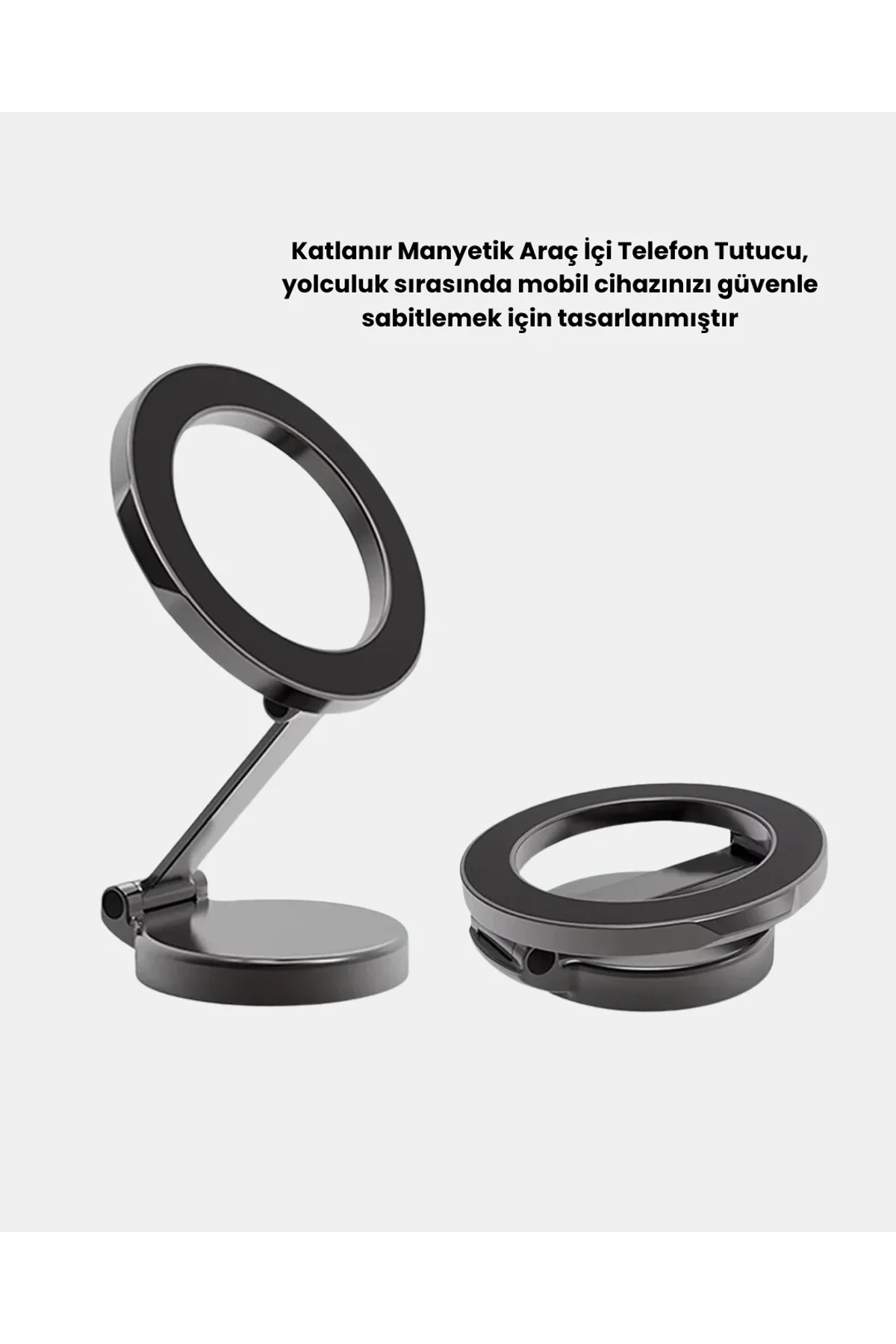 360° Dönebilen Katlanır Manyetik Araç Telefon Tutucu – Magsafe Uyumlu, Kompakt Ve Şık Tasarım - Just Cheap Store Görsel 5