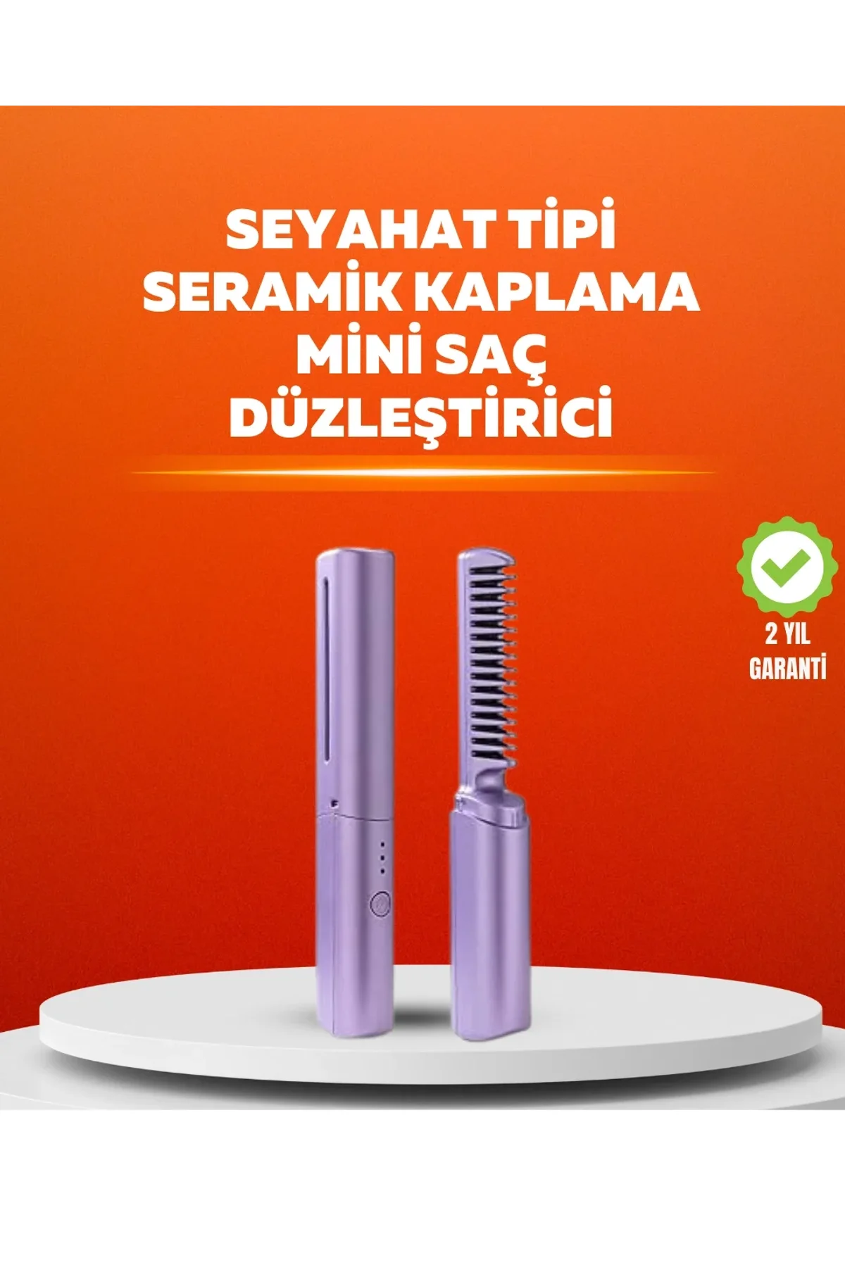 Usb Şarjlı Kablosuz Saç Düzleştirici – Seyahat Ve Günlük Kullanım - Just Cheap Store Görsel 2