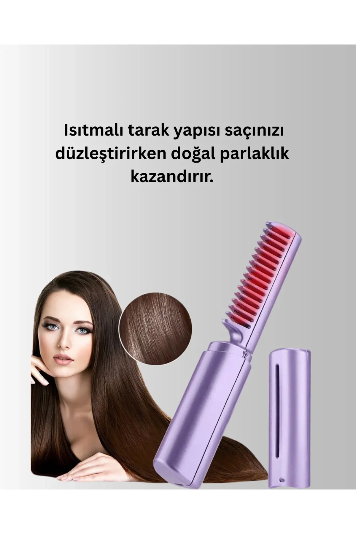 Usb Şarjlı Kablosuz Saç Düzleştirici – Seyahat Ve Günlük Kullanım - Just Cheap Store Görsel 3