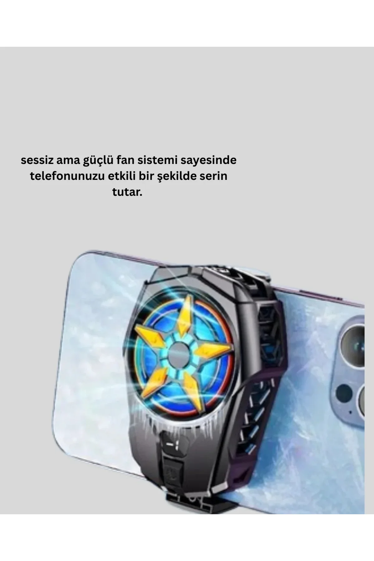Oyunlar İçin Güçlü Telefon Soğutucu Fan Dijital Ekranlı - Just Cheap Store Görsel 3