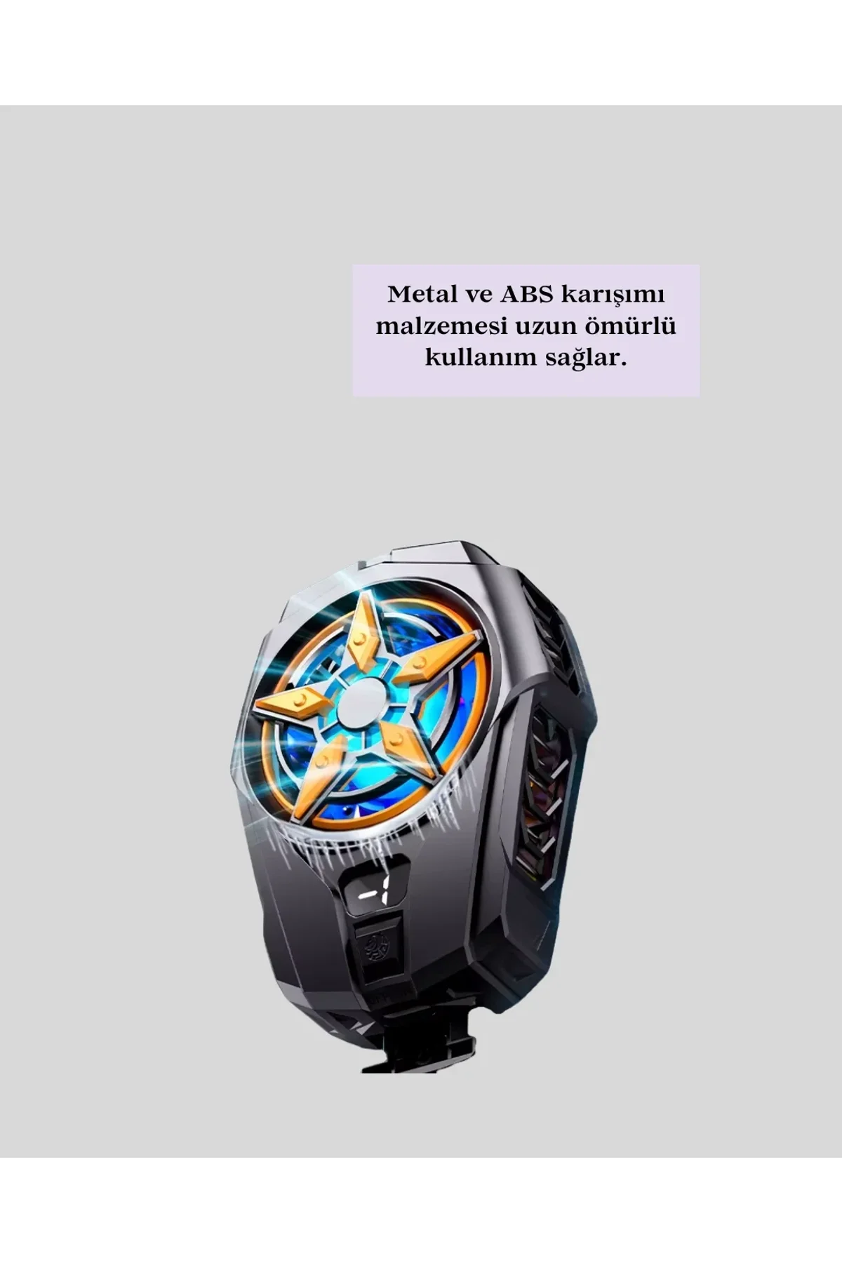 Oyunlar İçin Güçlü Telefon Soğutucu Fan Dijital Ekranlı - Just Cheap Store Görsel 5