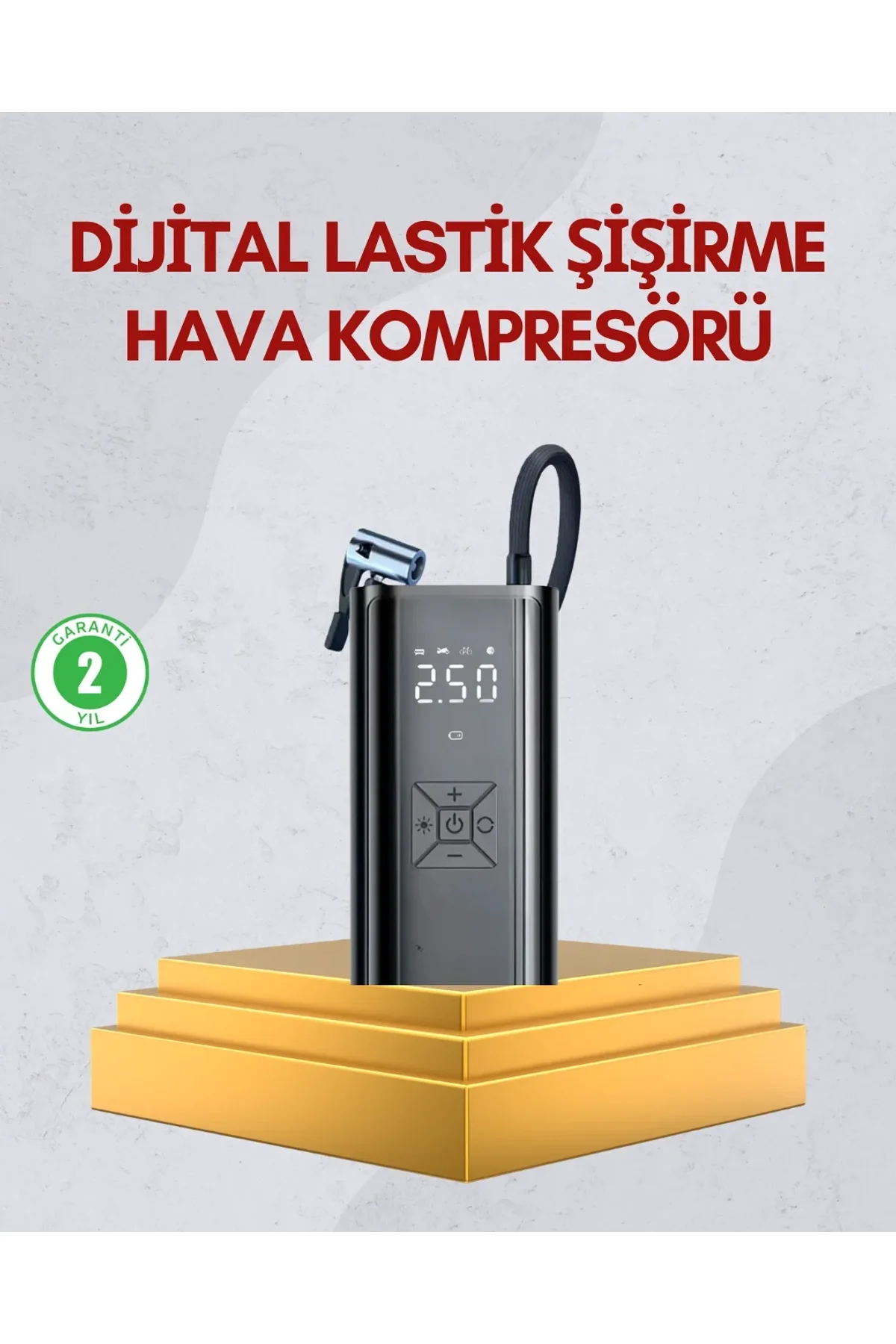 Kablosuz Kullanımlı Dijital Kontrollü Taşınabilir Şişirme Cihazı - Just Cheap Store Görsel 2