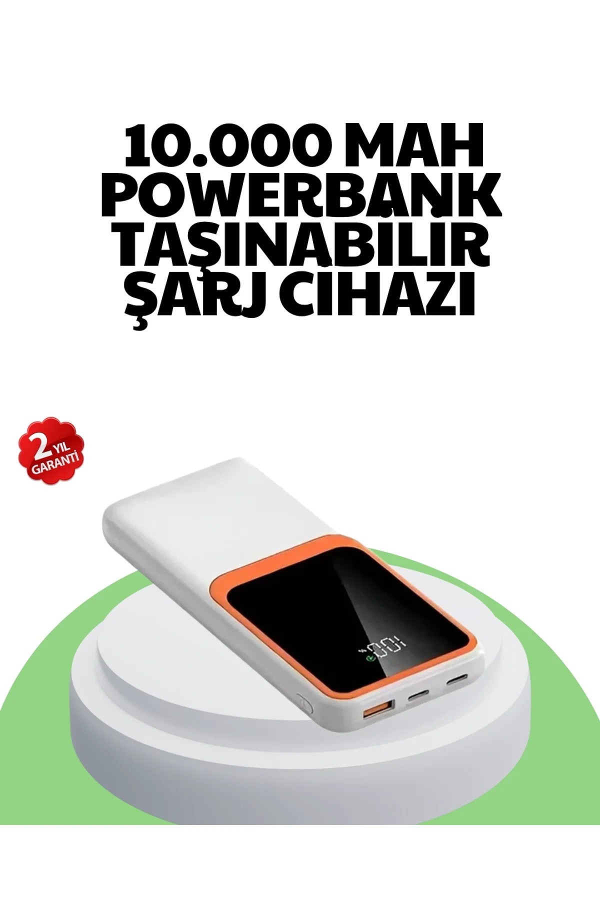 10000 Mah Hızlı Şarj Destekli Powerbank – Hafif, Kompakt Ve Güvenli