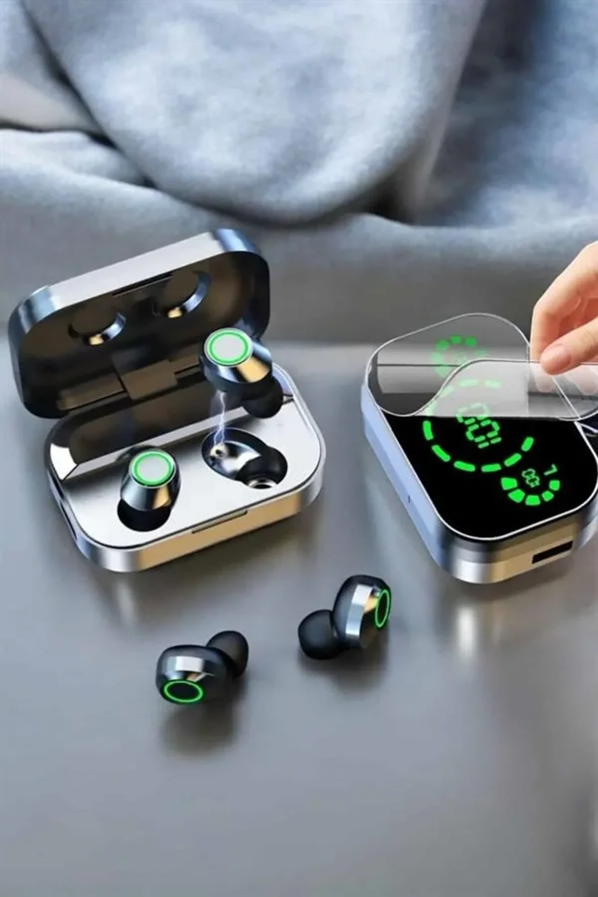 Bluetooth Kulaklık Çift Telefon Desteği Ve Suya Dayanıklı Powerbankli - Just Cheap Store Görsel 4
