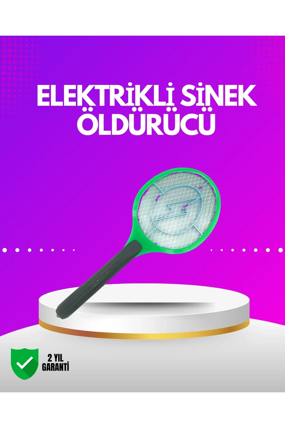 İç Ve Dış Mekan Elektrikli Sinek Öldürücü | Hafif Ve Ergonomik Tasarım - Just Cheap Store Görsel 2
