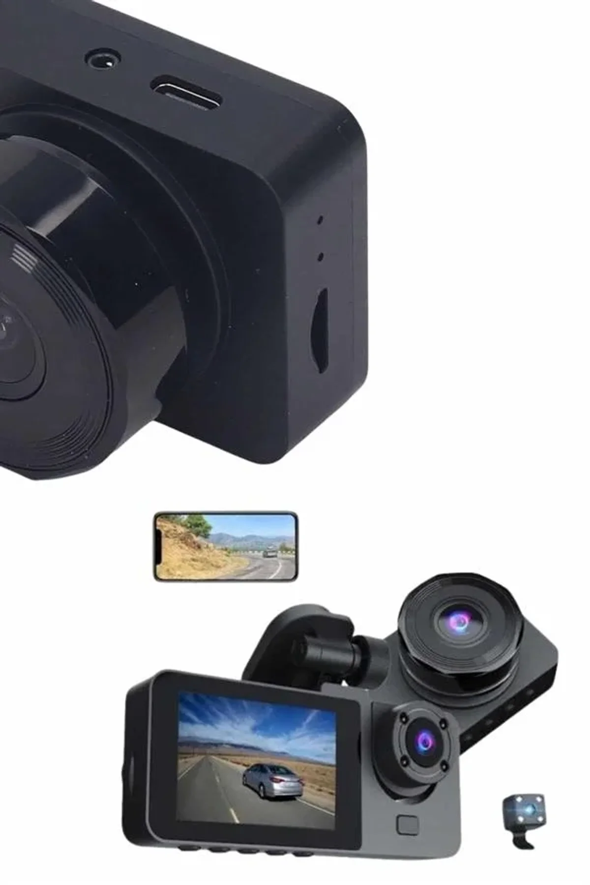 Dvr Araç İçi Kamera Hareket Algılayabilen 1080p Carplay Video Kaydedici - Just Cheap Store Görsel 2