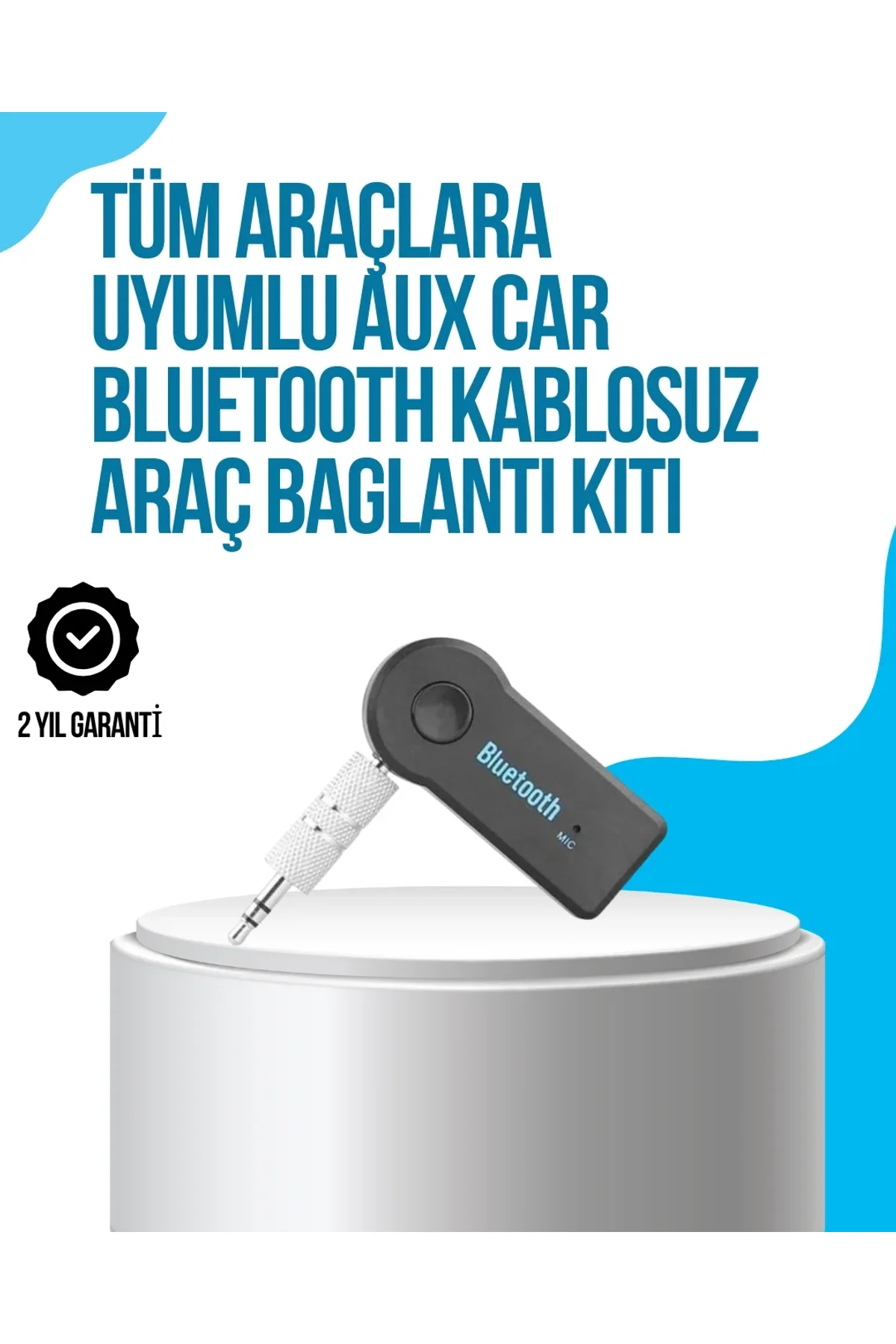 Araç İçi Bluetooth Aux Müzik Ve Telefon Görüşmesi Adaptörü - Just Cheap Store Görsel 2