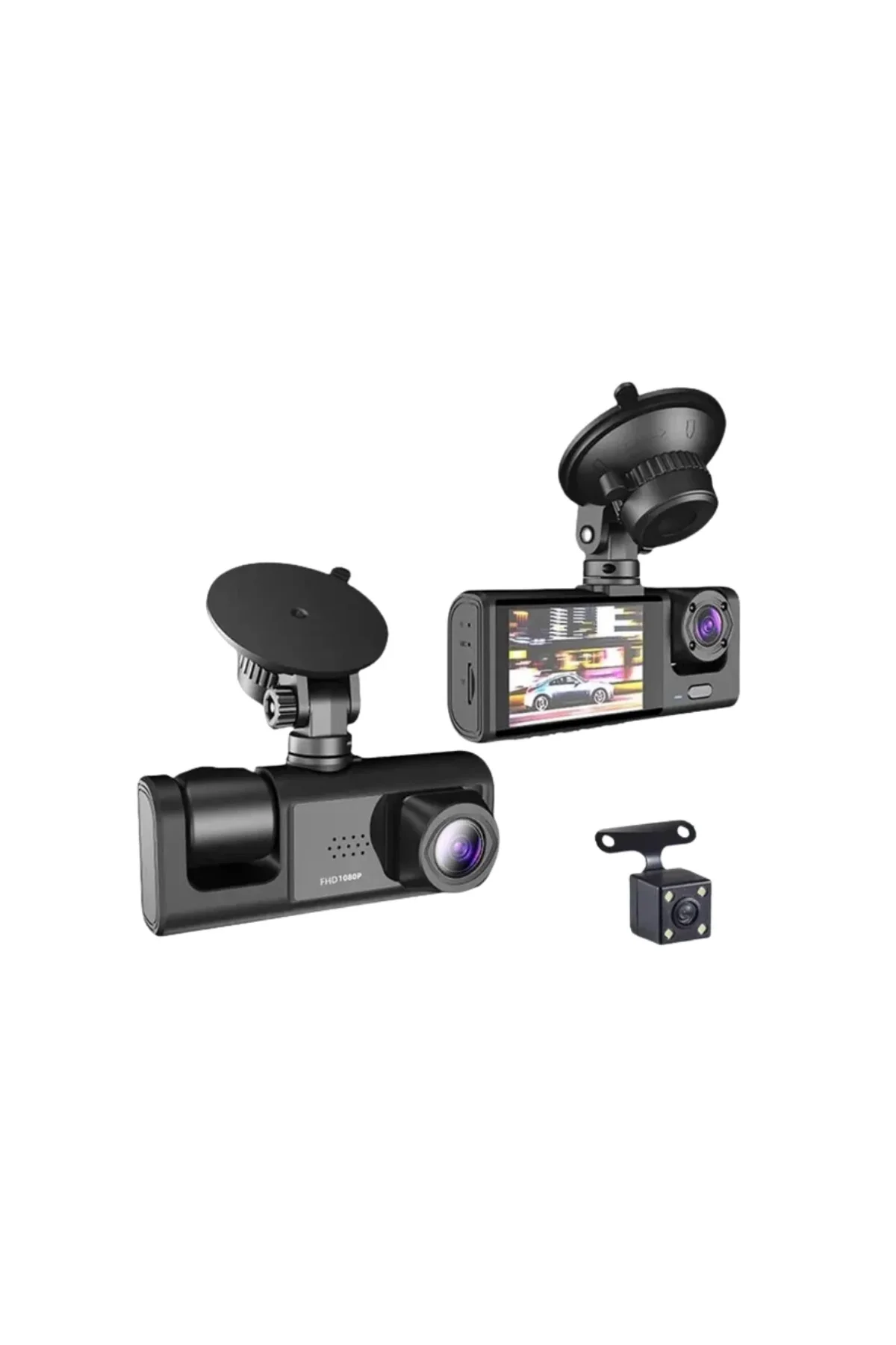 Gelişmiş G-sensörlü Üçlü Araç Kamerası – 5” Lcd Ekran Ve Hareket Algılama - Just Cheap Store Görsel 5