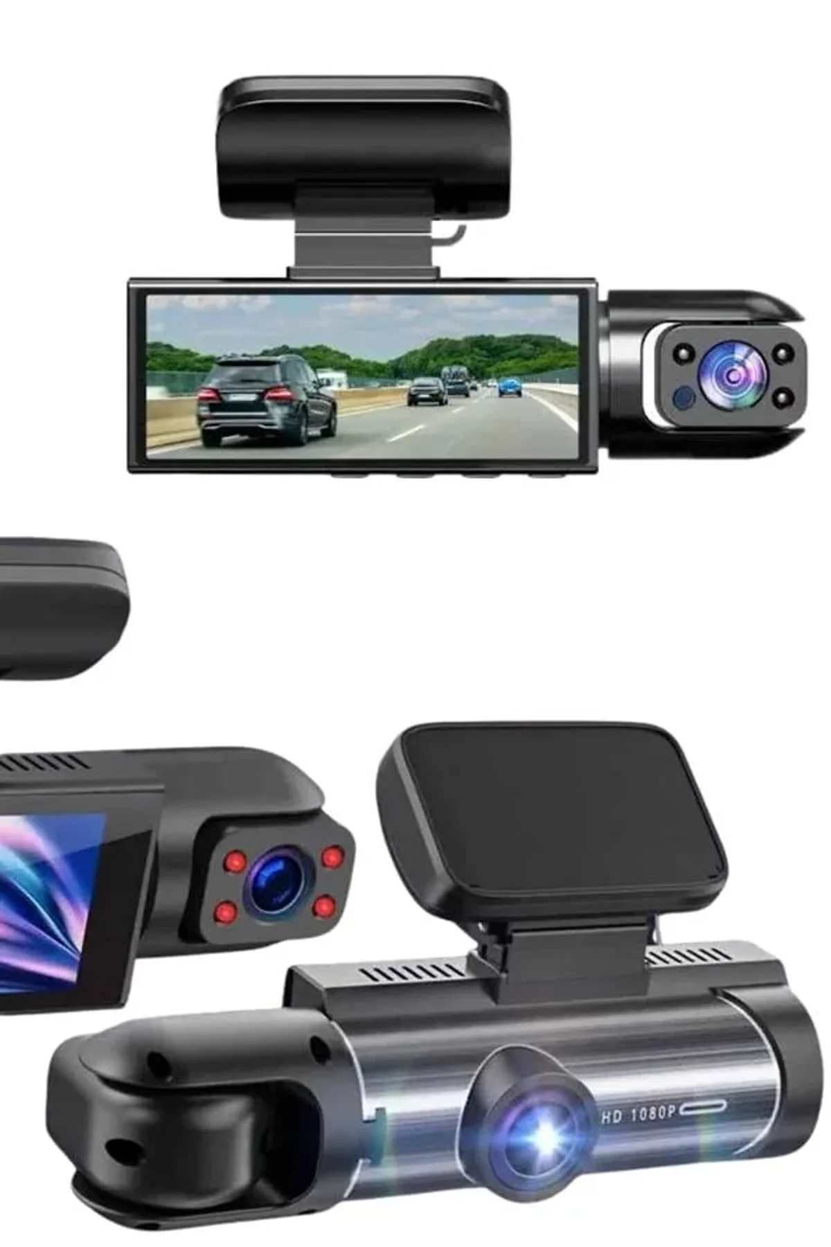 Araç Kamerası Black Box Çift Kameralı Ekranlı Full Hd Sürüş Kamerası - Just Cheap Store Görsel 4