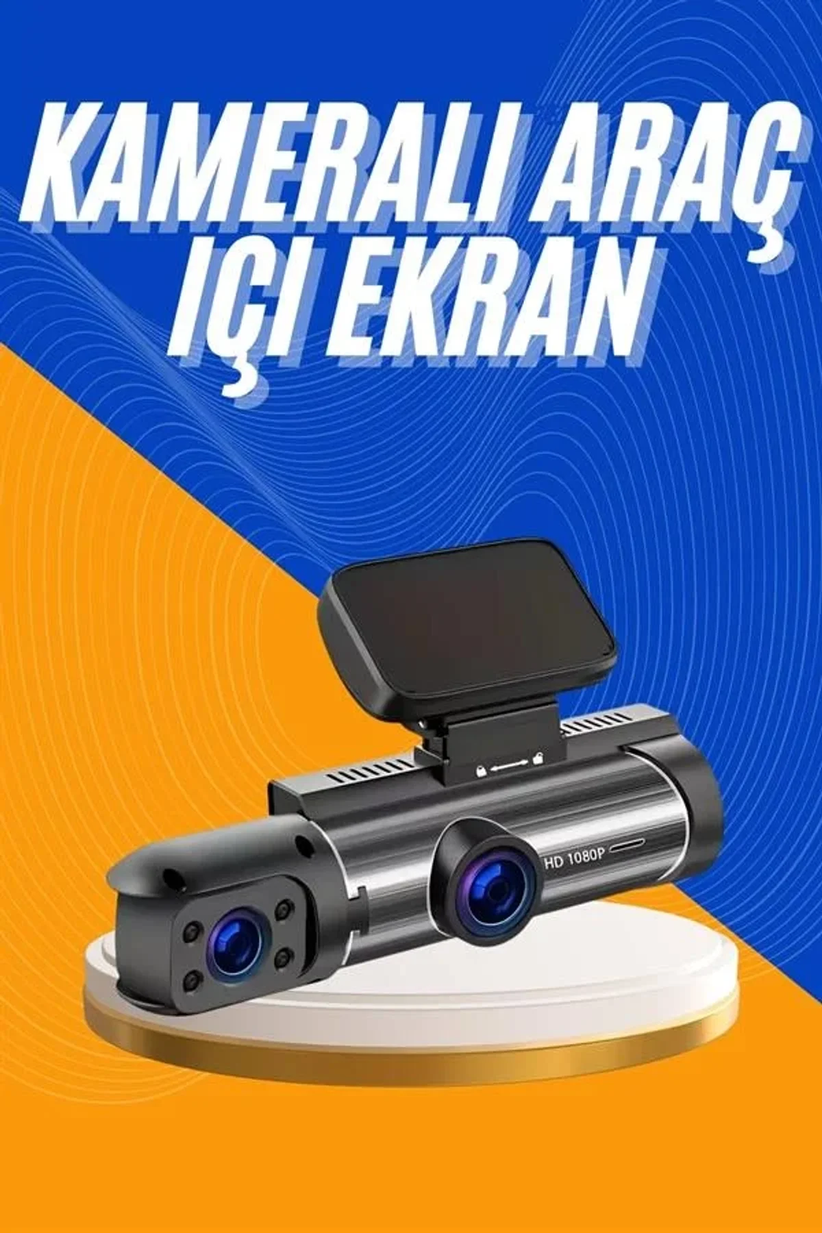 Araç Kamerası Black Box Çift Kameralı Ekranlı Full Hd Sürüş Kamerası - Just Cheap Store Görsel 3