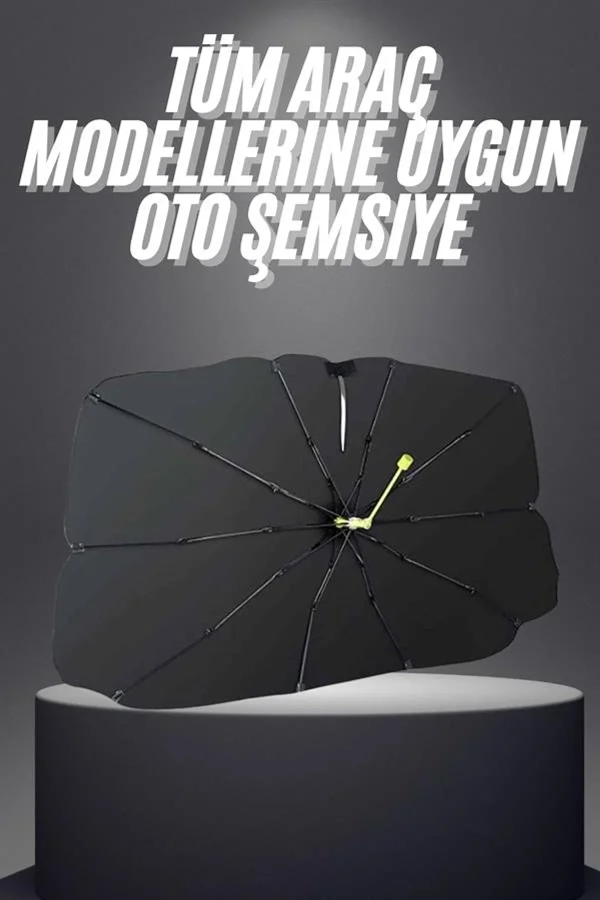 Yeni Nesil Tüm Araç Modellerine Uygun Oto Şemsiye Katlanabilir Uv Işınlarına Karşı - Just Cheap Store Görsel 3