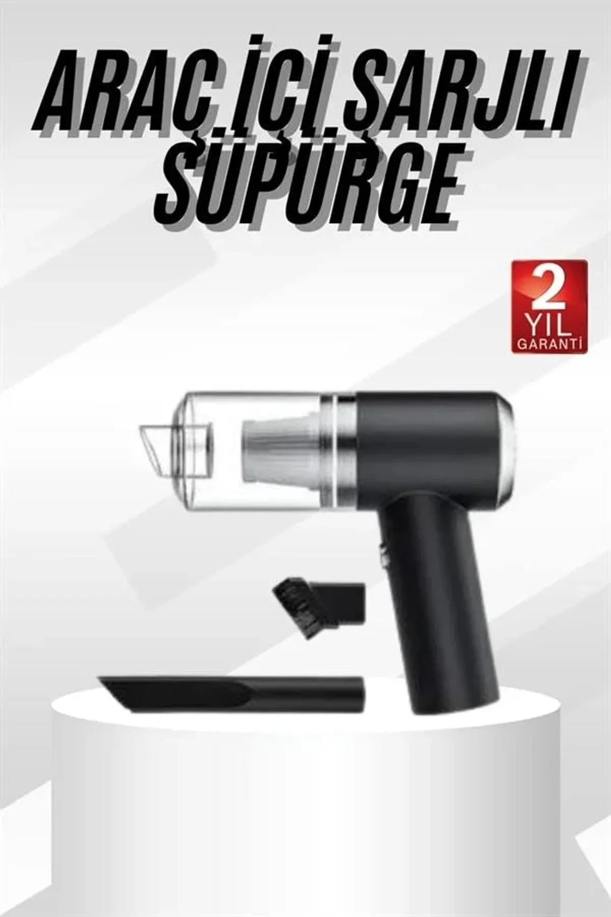 Oto Araç Ev Taşınabilir El Tipi Süpürge Mini Araç Süpürgesi Vakumlu - Just Cheap Store Görsel 3