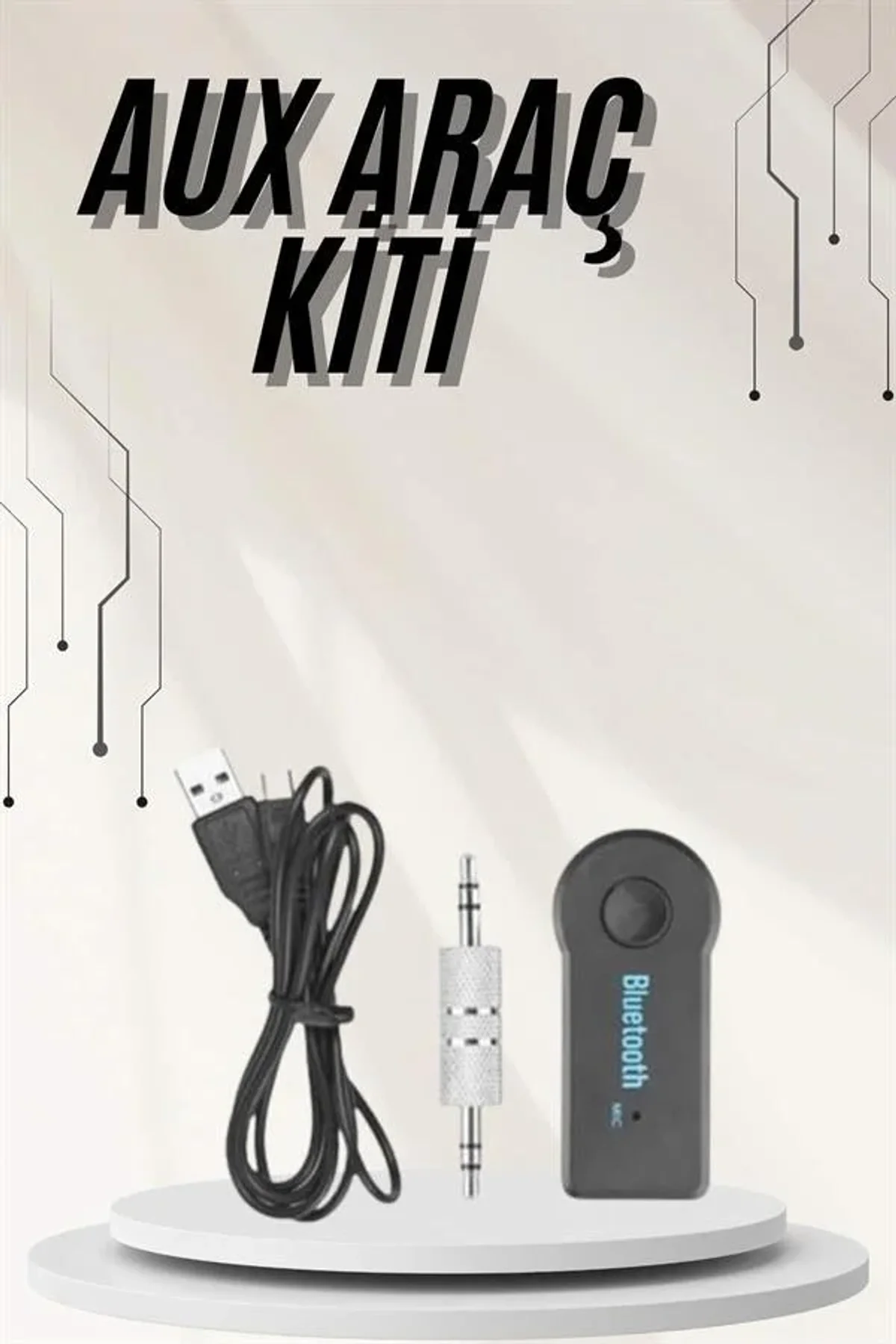 Yeni Nesil Bluetooth Aux Araç Kiti Siyah Tv Tablet Telefon Araç Araba - Just Cheap Store Görsel 2