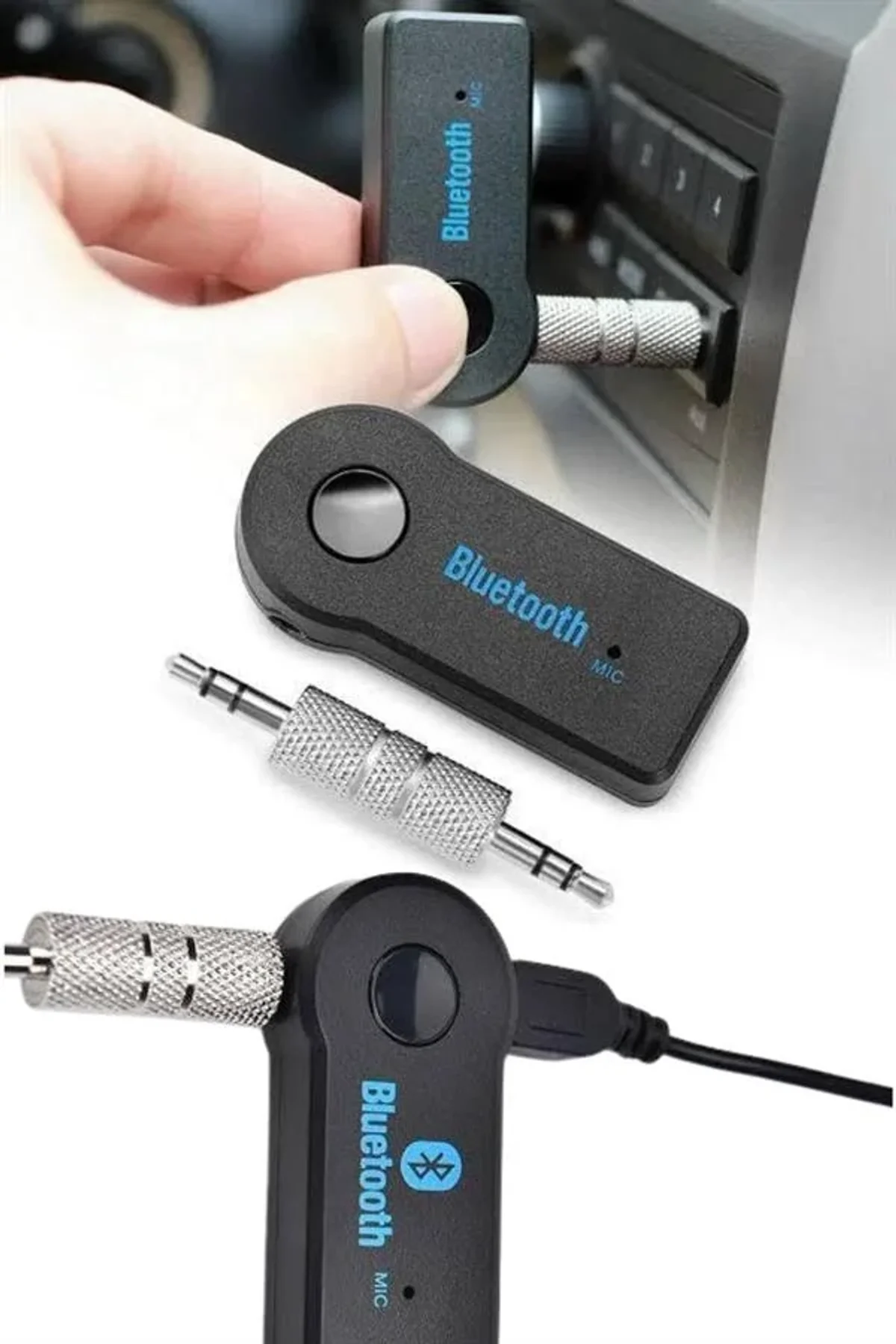 Tüm Cihazlara Uyumlu Bluetooth Aux Araç Kiti Siyah - Just Cheap Store Görsel 5