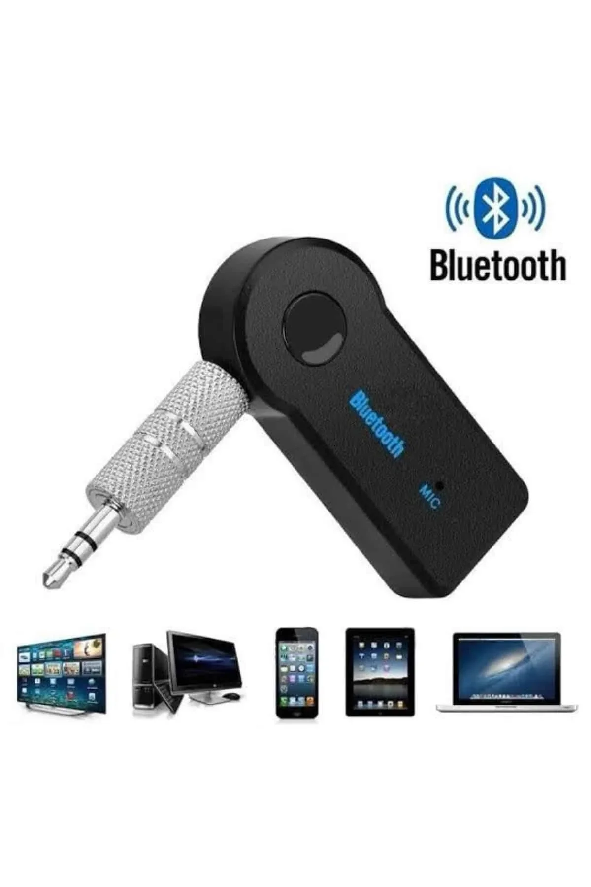 Yeni Nesil Bluetooth Aux Araç Kiti Siyah Tv Tablet Telefon Araç Araba - Just Cheap Store Görsel 3