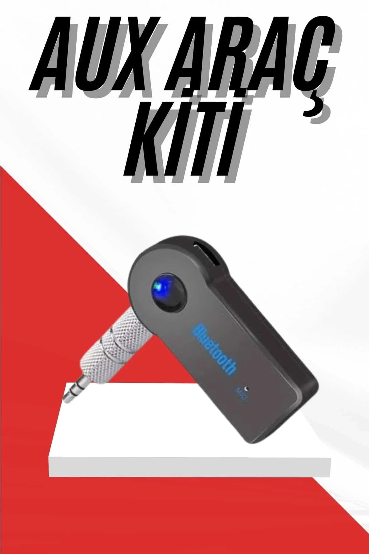 Tüm Cihazlara Uyumlu Bluetooth Aux Araç Kiti Siyah - Just Cheap Store Görsel 2