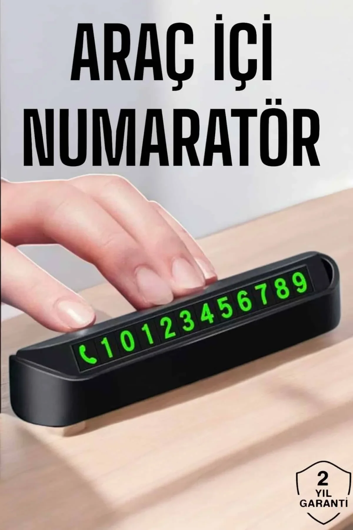 Numaralık Araç İçi Araba Araç Park Numaratör Telefon Numarası Yazma - Just Cheap Store Görsel 2