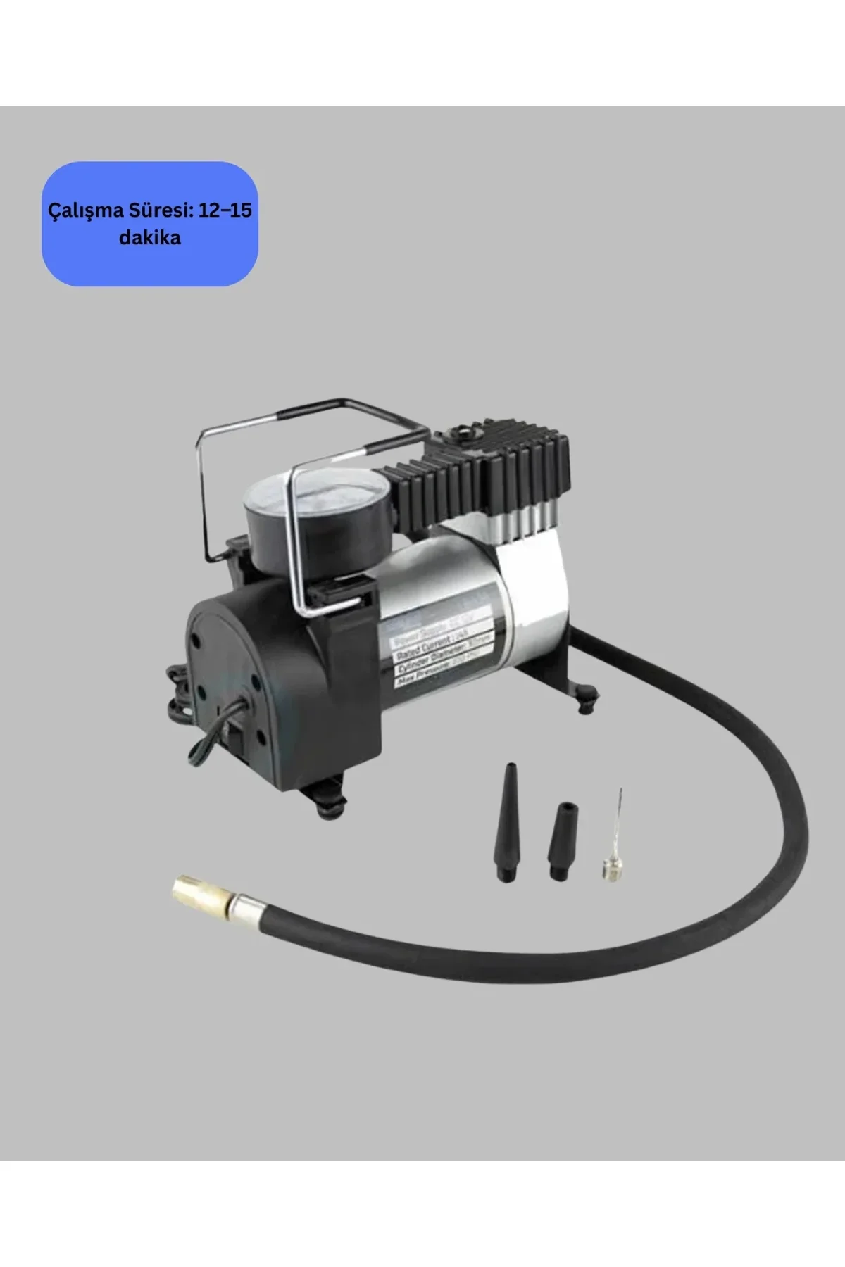 Araç Çakmak Girişli Metal Hava Kompresörü 10a Güçlü Motor - Just Cheap Store Görsel 4